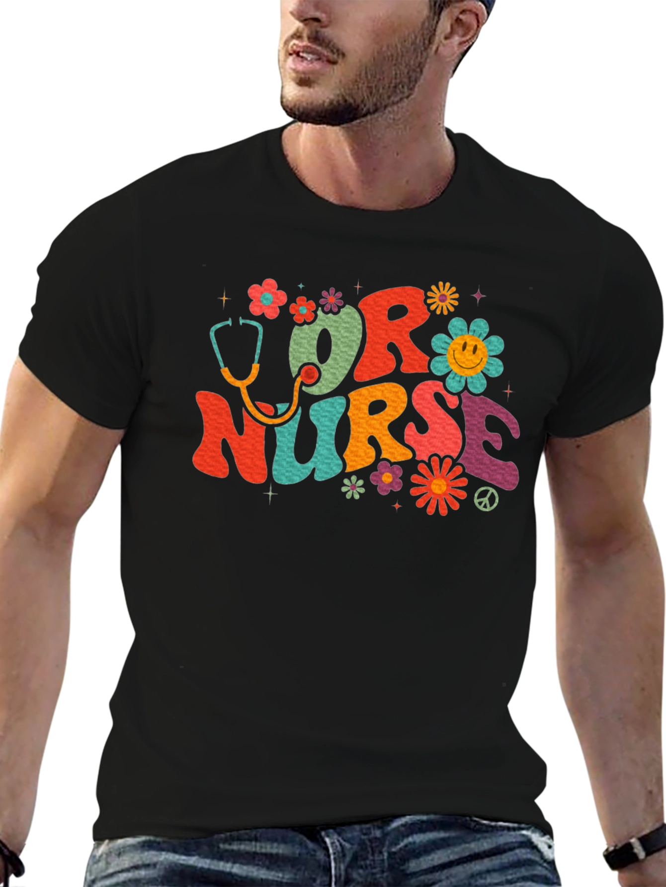OR Nurse Retro Style Graphic T-Shirt