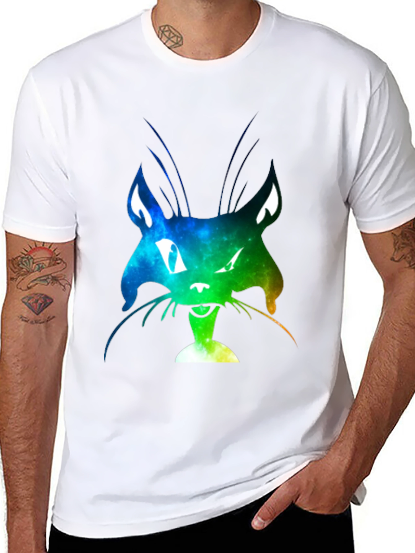 Galaxy Cat Graphic Tee - Unisex