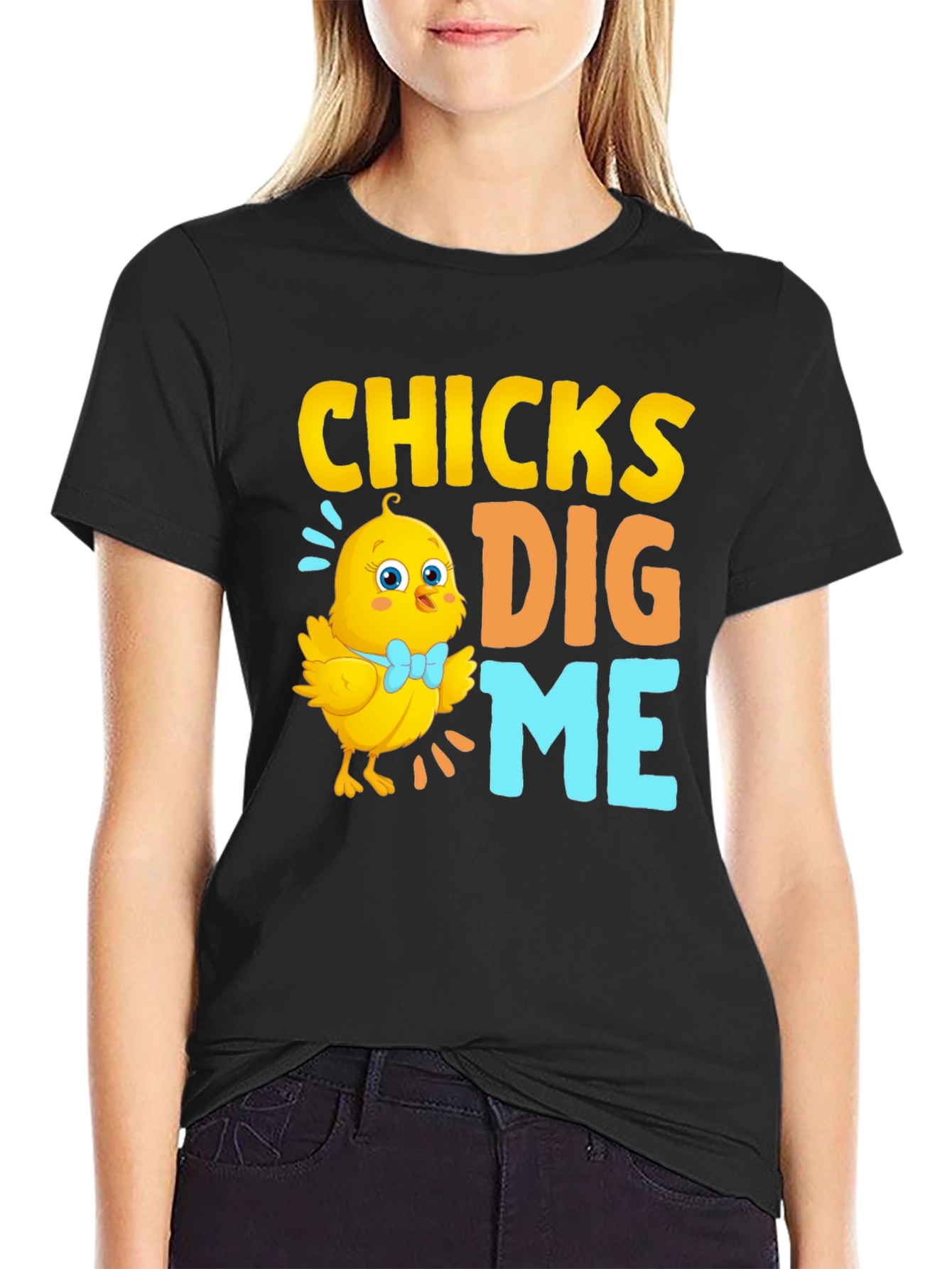 Funny Easter Chick T-Shirt - Chicks Dig Me!