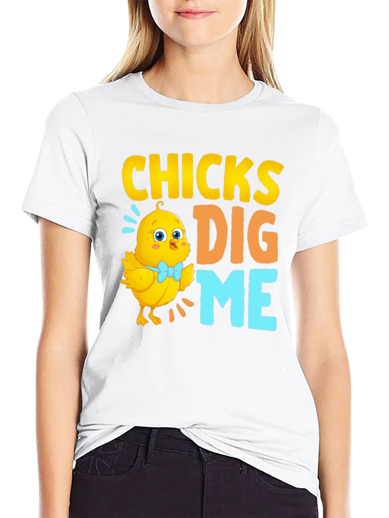 Funny Easter Chick T-Shirt - Chicks Dig Me!