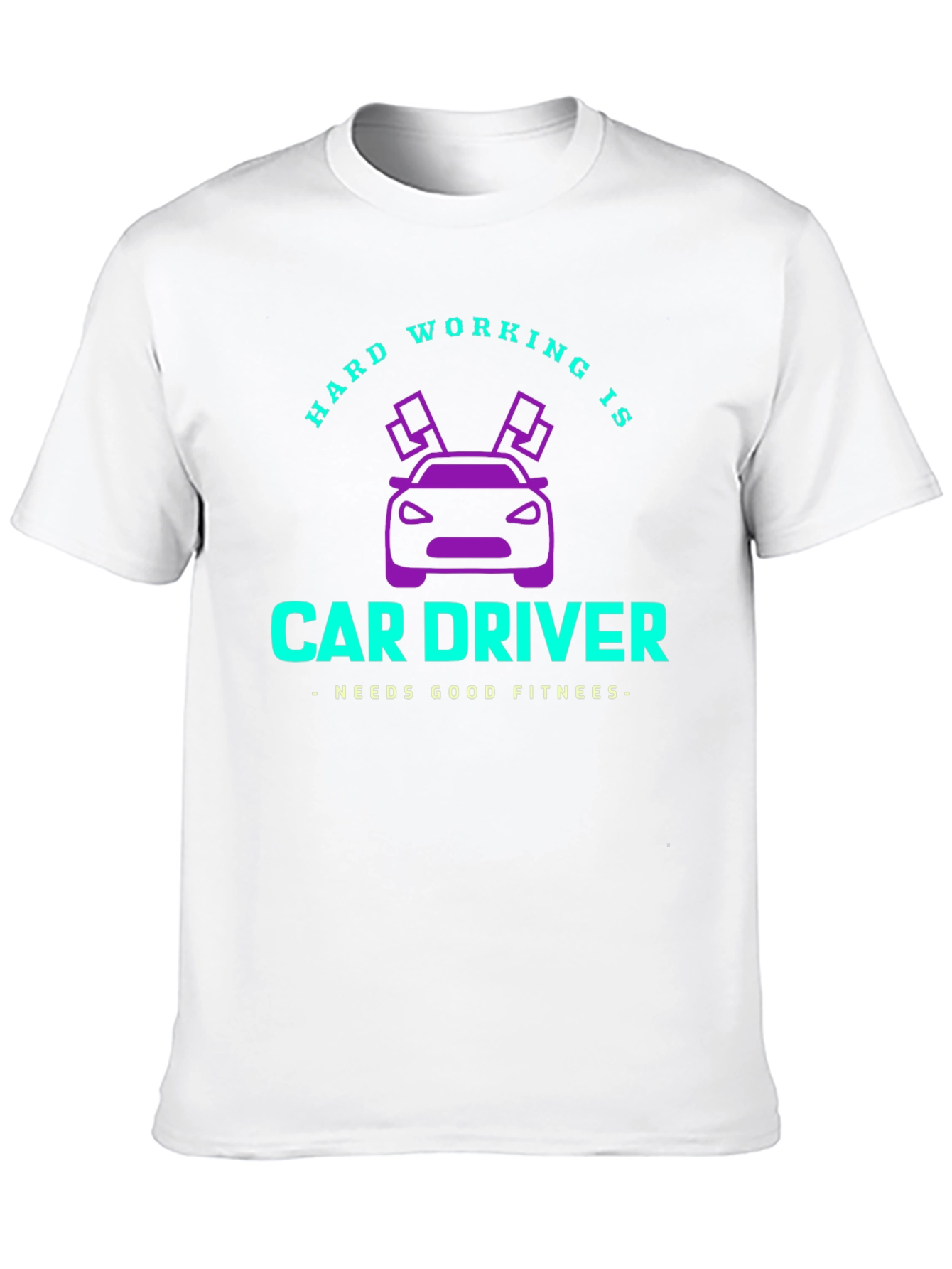 Hard Working Car Driver Graphic Tee