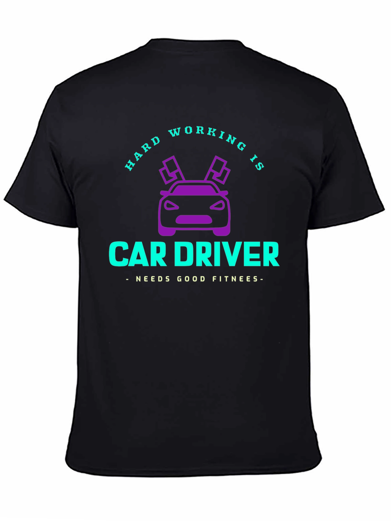 Hard Working Car Driver Graphic Tee