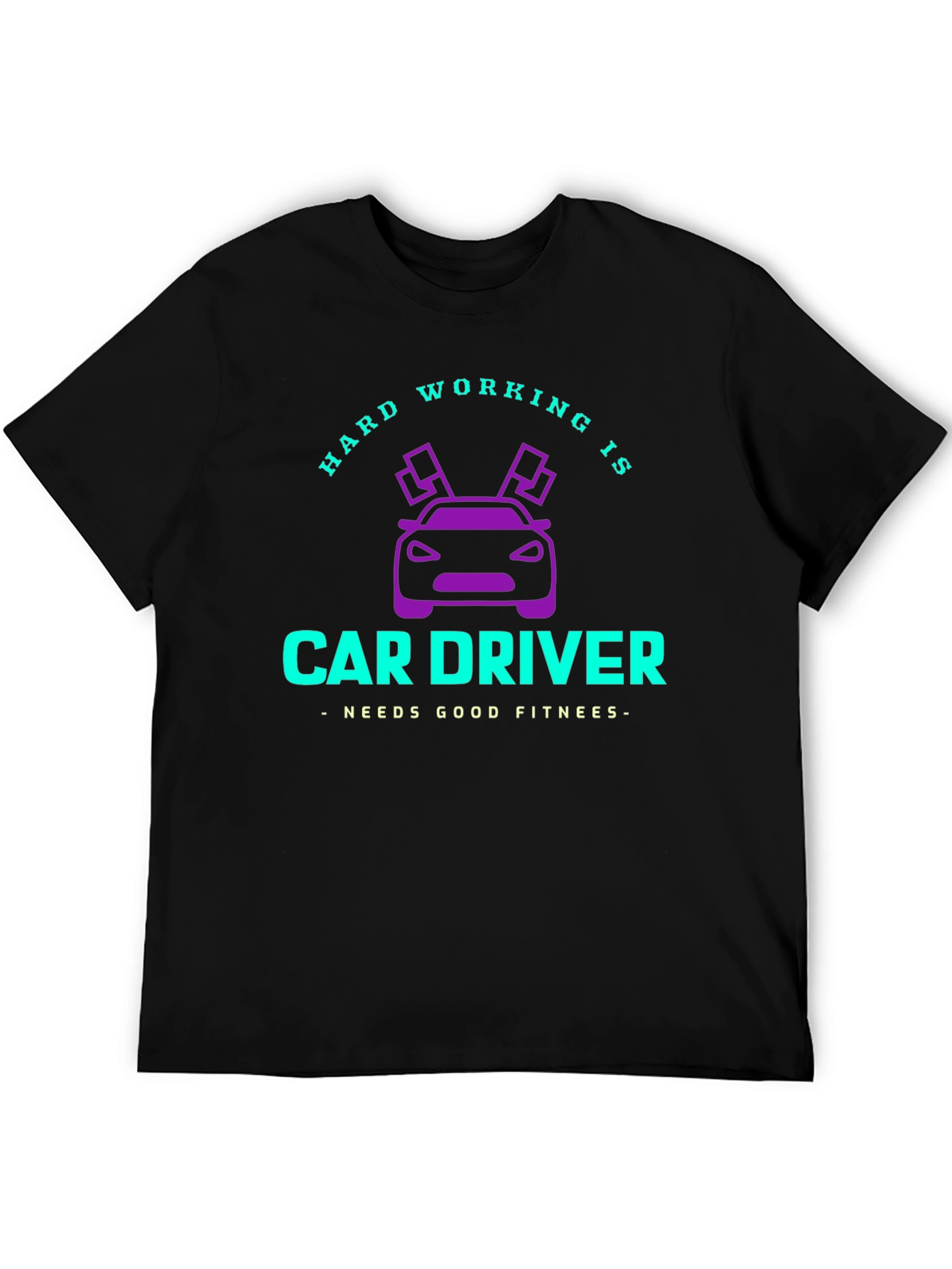 Hard Working Car Driver Graphic Tee