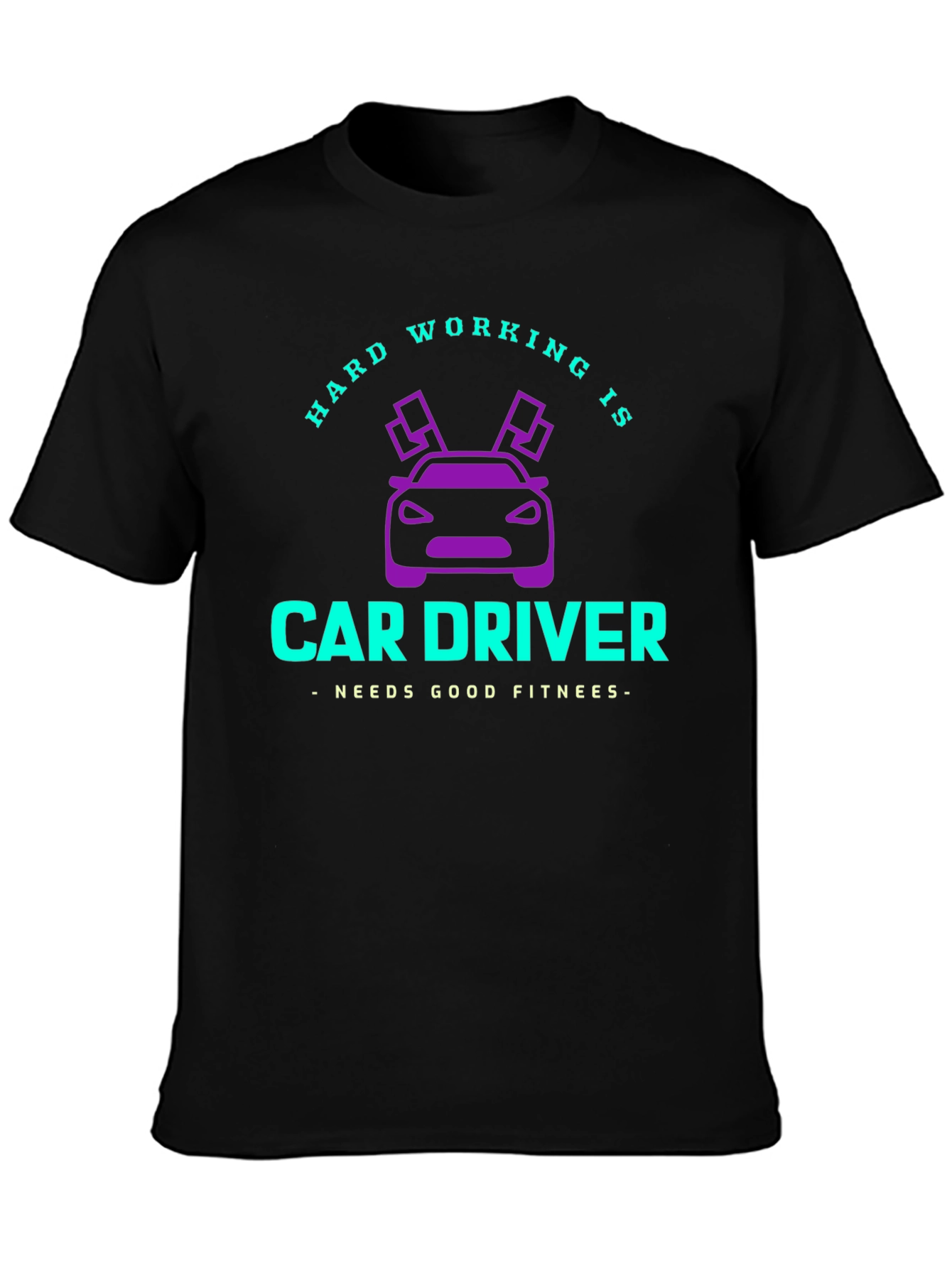 Hard Working Car Driver Graphic Tee