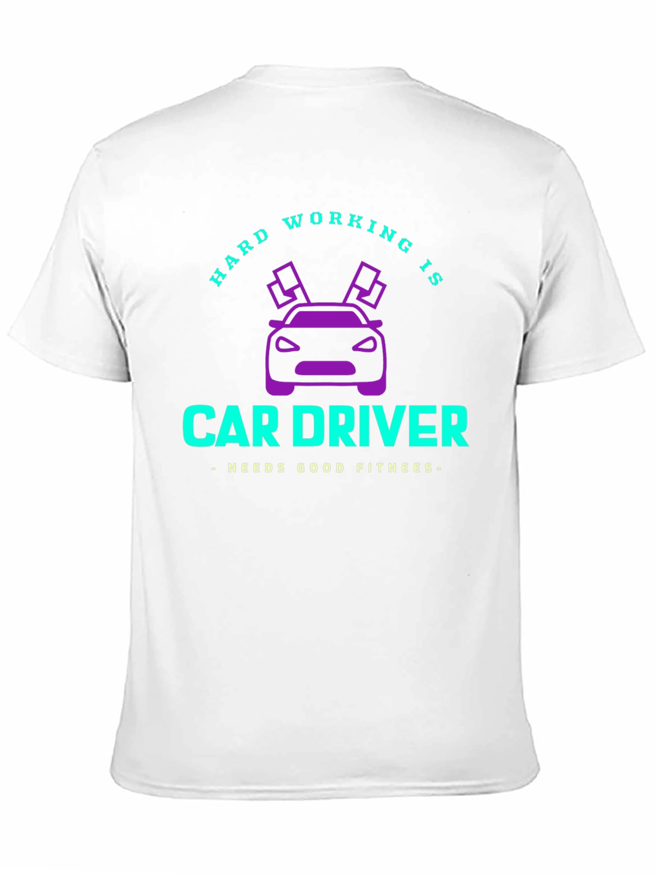 Hard Working Car Driver Graphic Tee