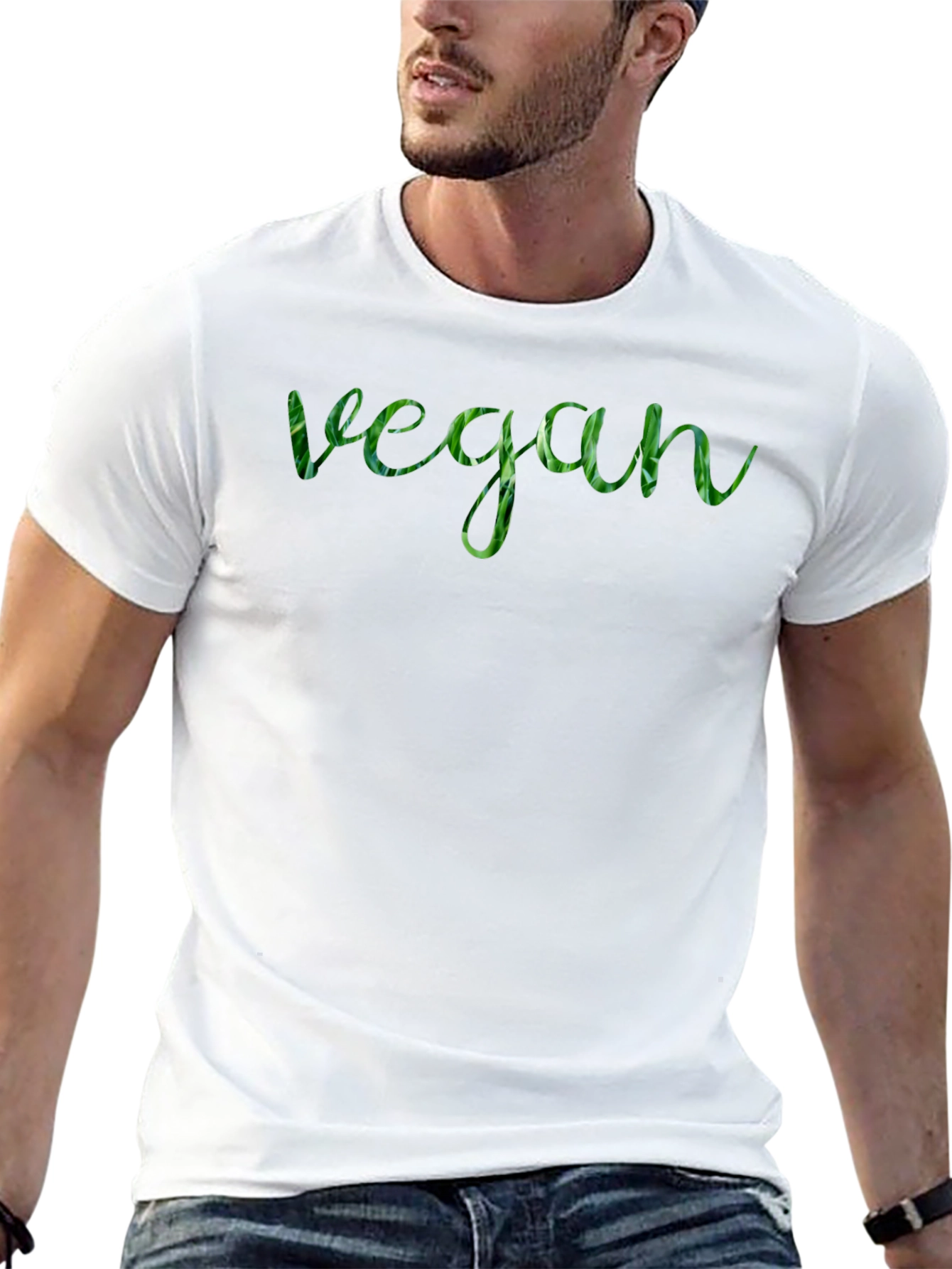Vegan Green Leaf T-Shirt - Stylish & Eco-Friendly!