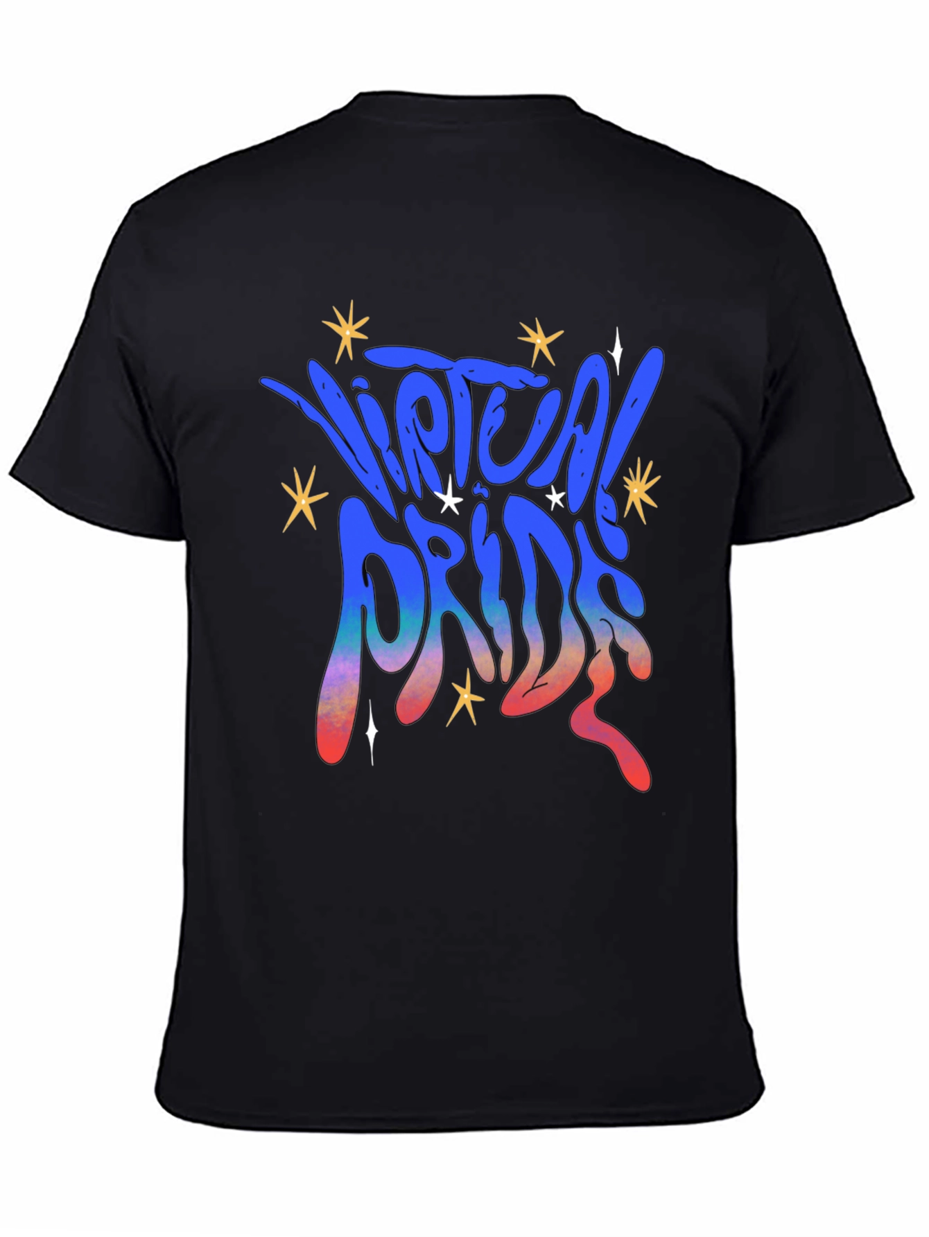 Virtual Pride Graphic Tee - Black Unisex T-Shirt