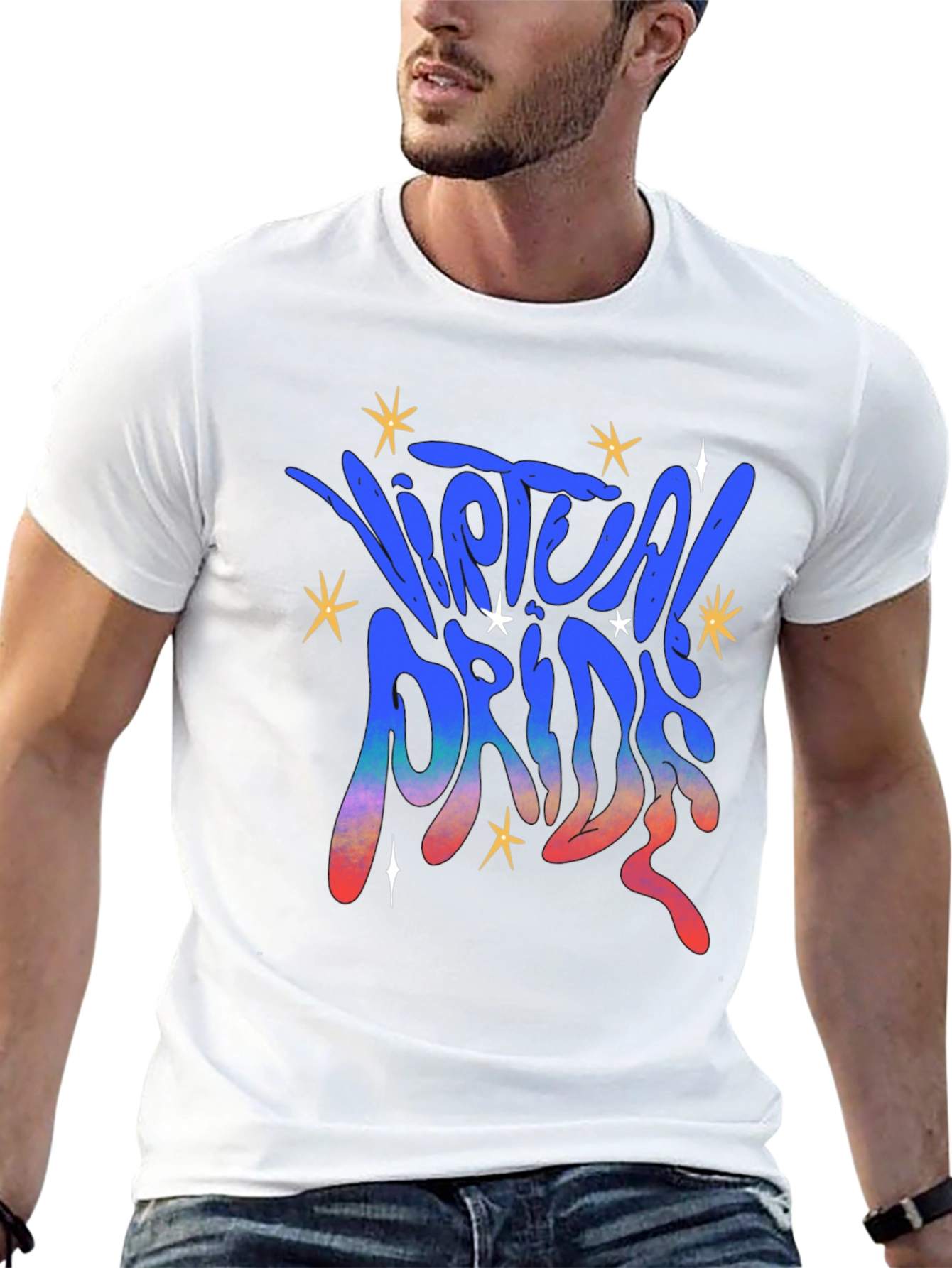 Virtual Pride Graphic Tee - Black Unisex T-Shirt