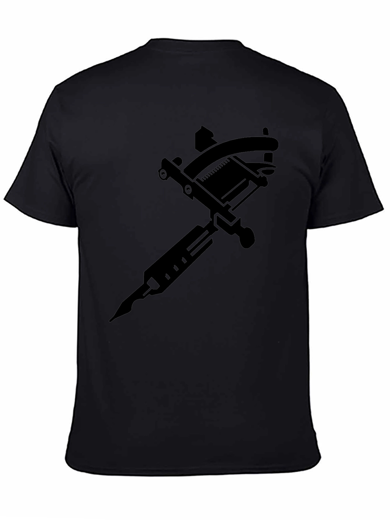 Tattoo Machine Graphic Tee - Black