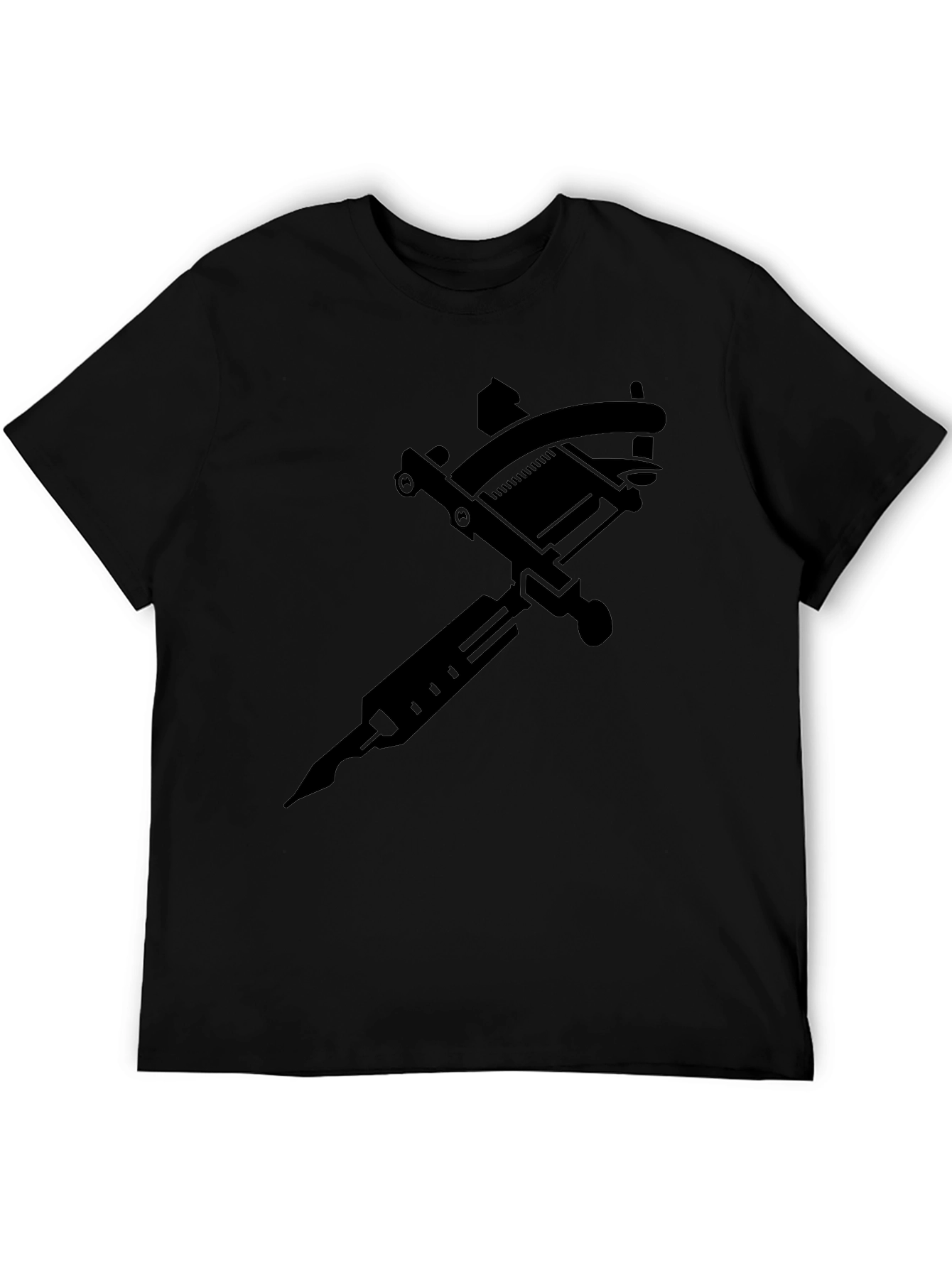 Tattoo Machine Graphic Tee - Black