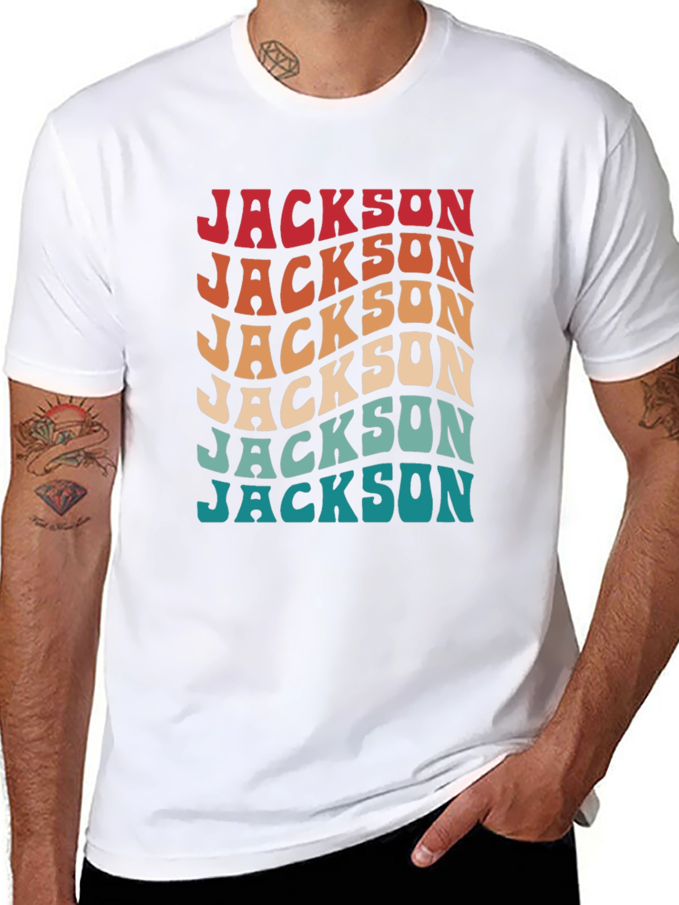 Retro Jackson T-Shirt - Personalized Name Tee