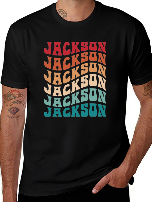 Retro Jackson T-Shirt - Personalized Name Tee