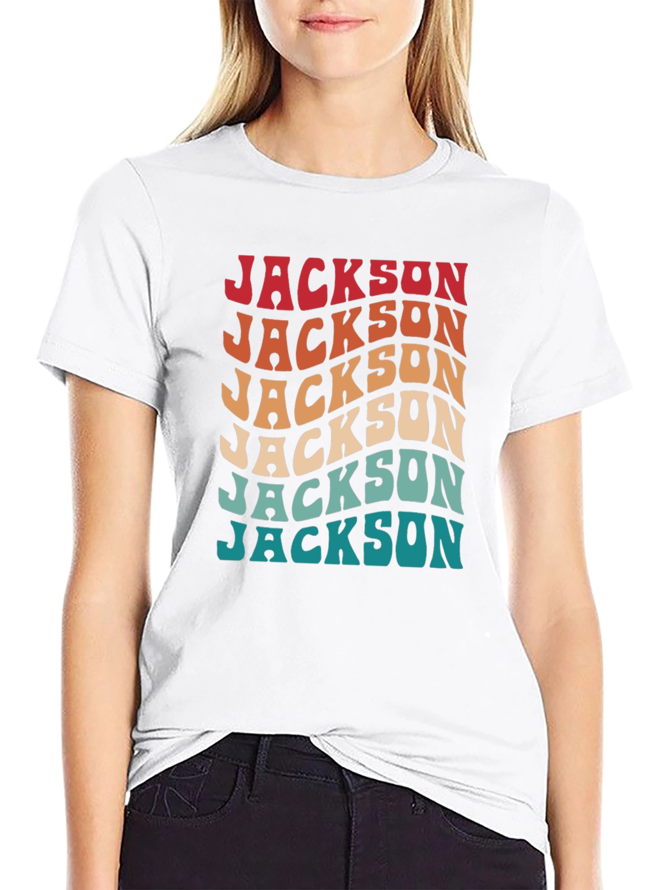 Retro Jackson T-Shirt - Personalized Name Tee