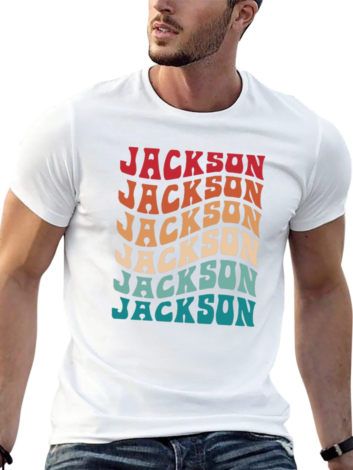 Retro Jackson T-Shirt - Personalized Name Tee