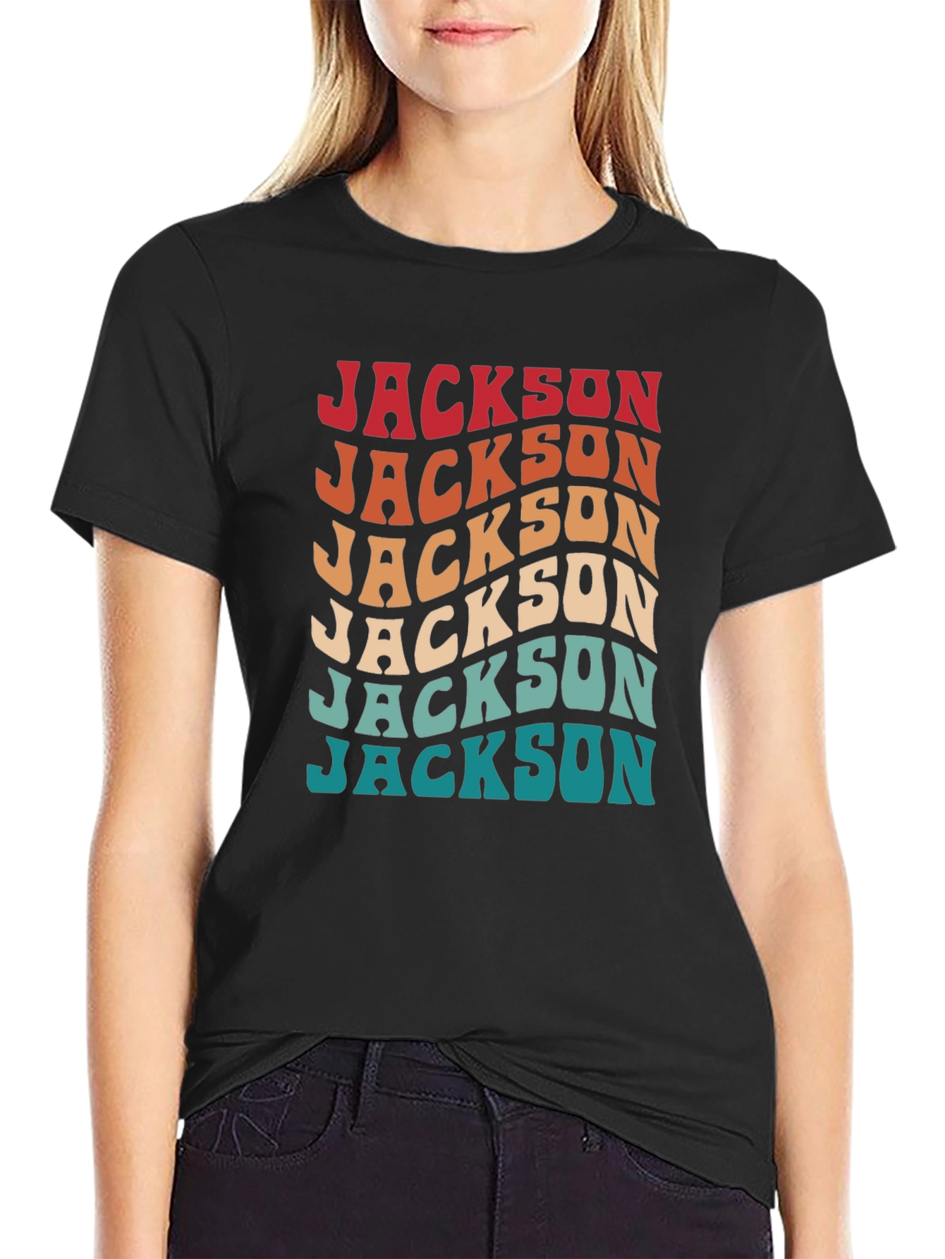 Retro Jackson T-Shirt - Personalized Name Tee