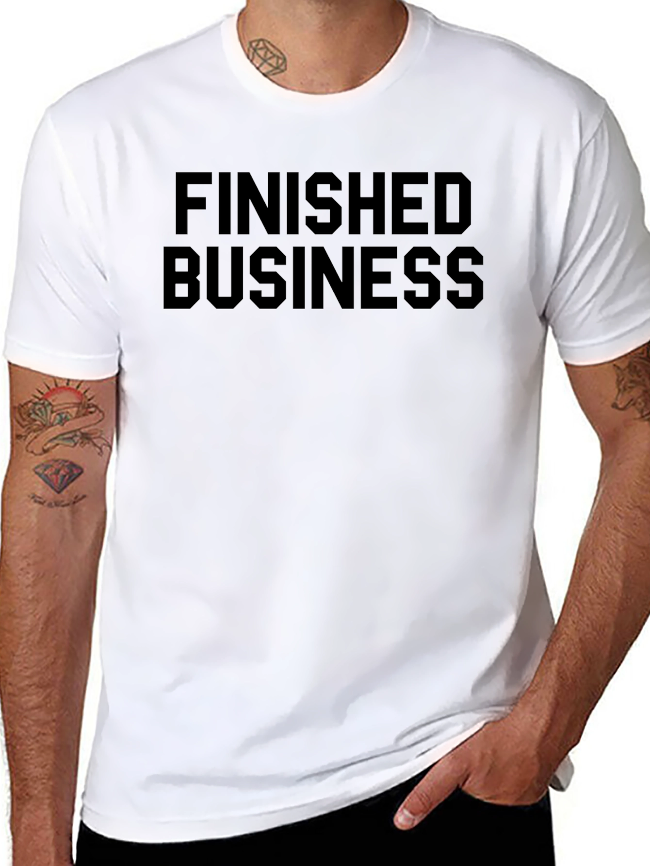 Finished Business T-Shirt - Solid Black