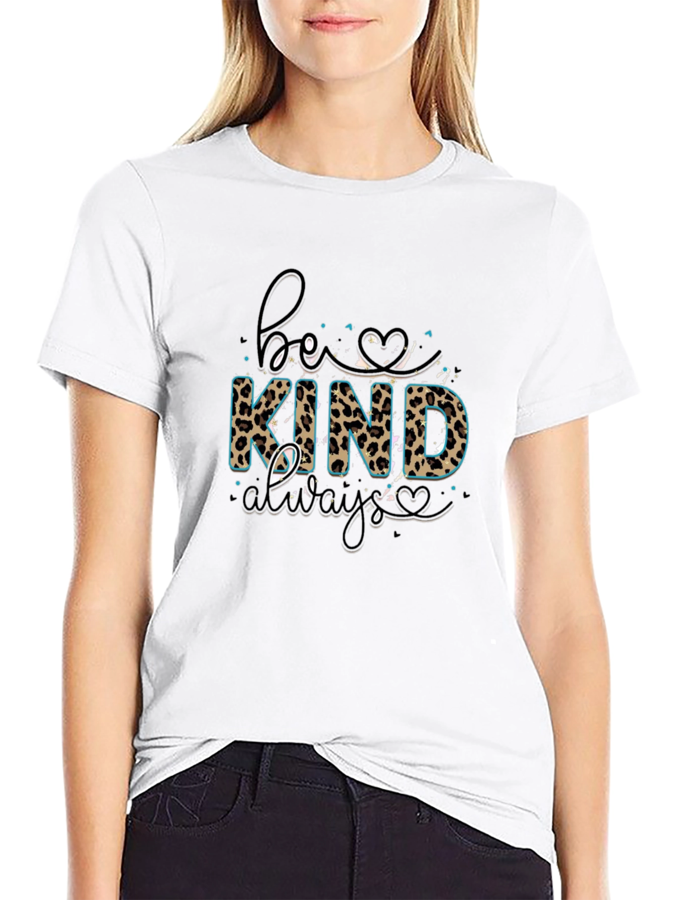 Be Kind Always T-Shirt - Animal Print
