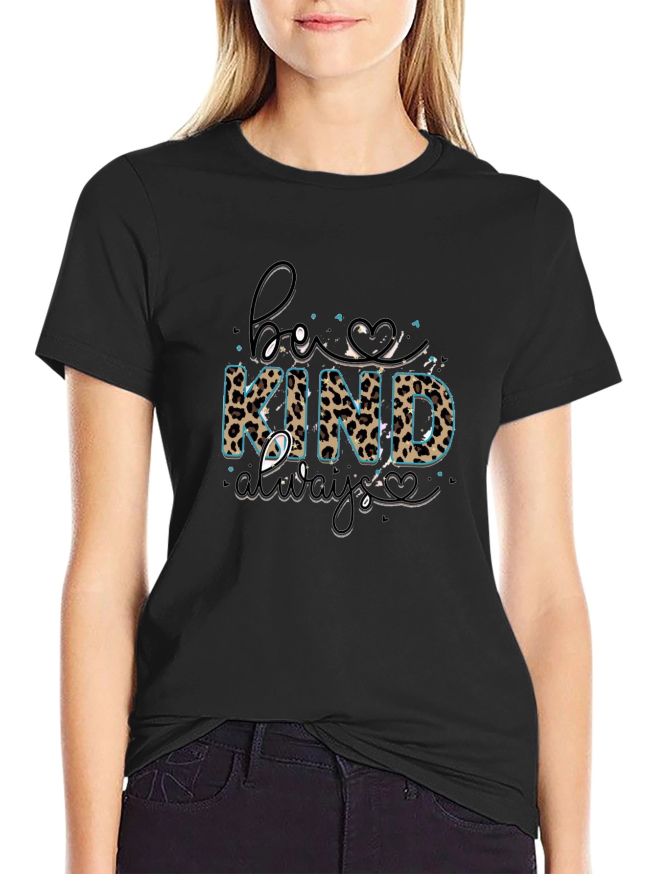 Be Kind Always T-Shirt - Animal Print