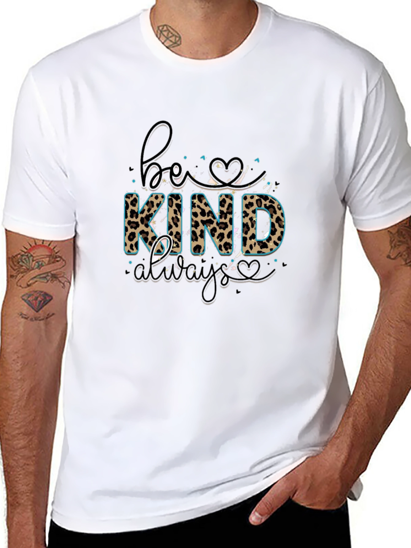 Be Kind Always T-Shirt - Animal Print