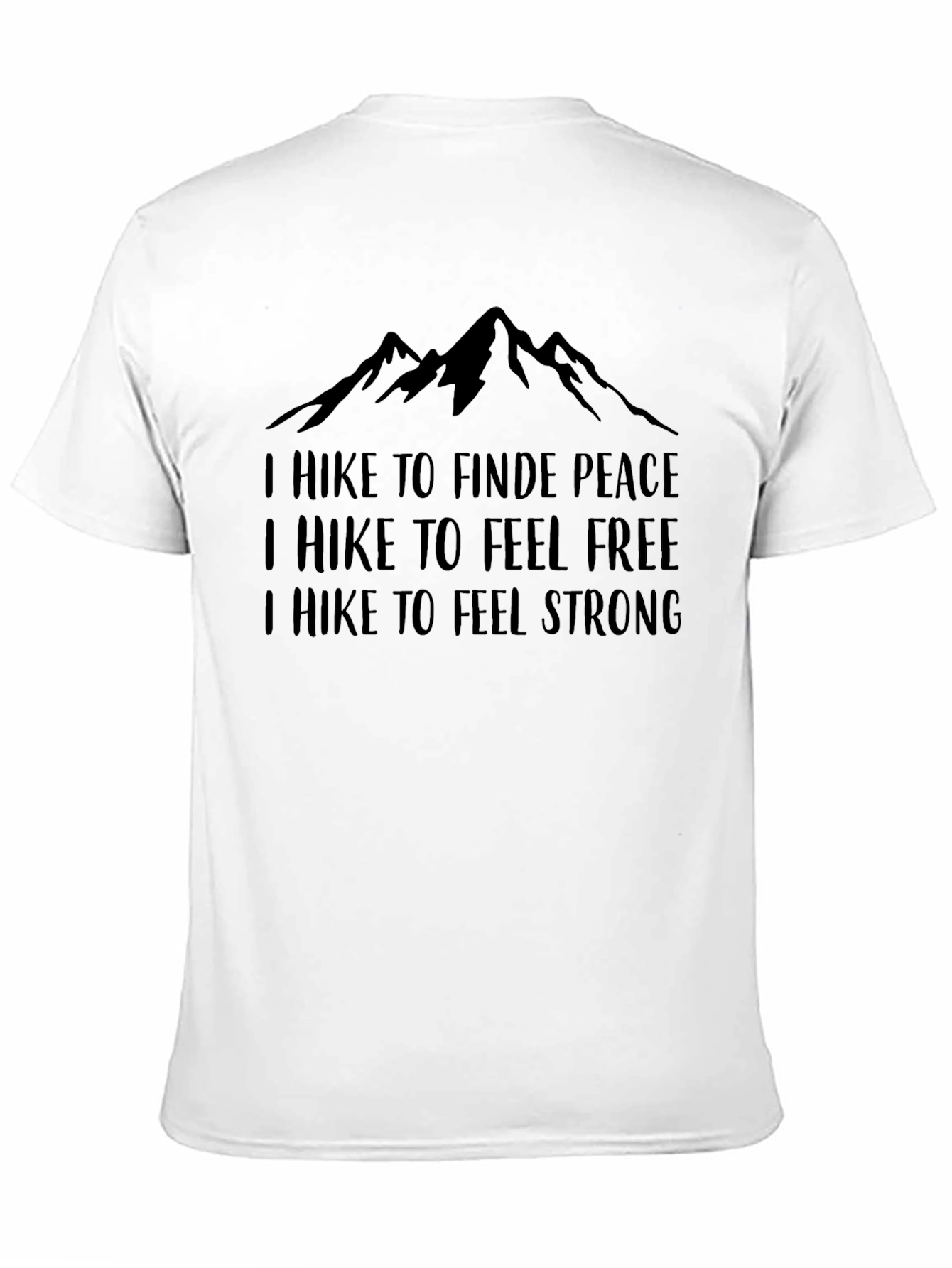 Hikers Motivational Black Graphic Tee