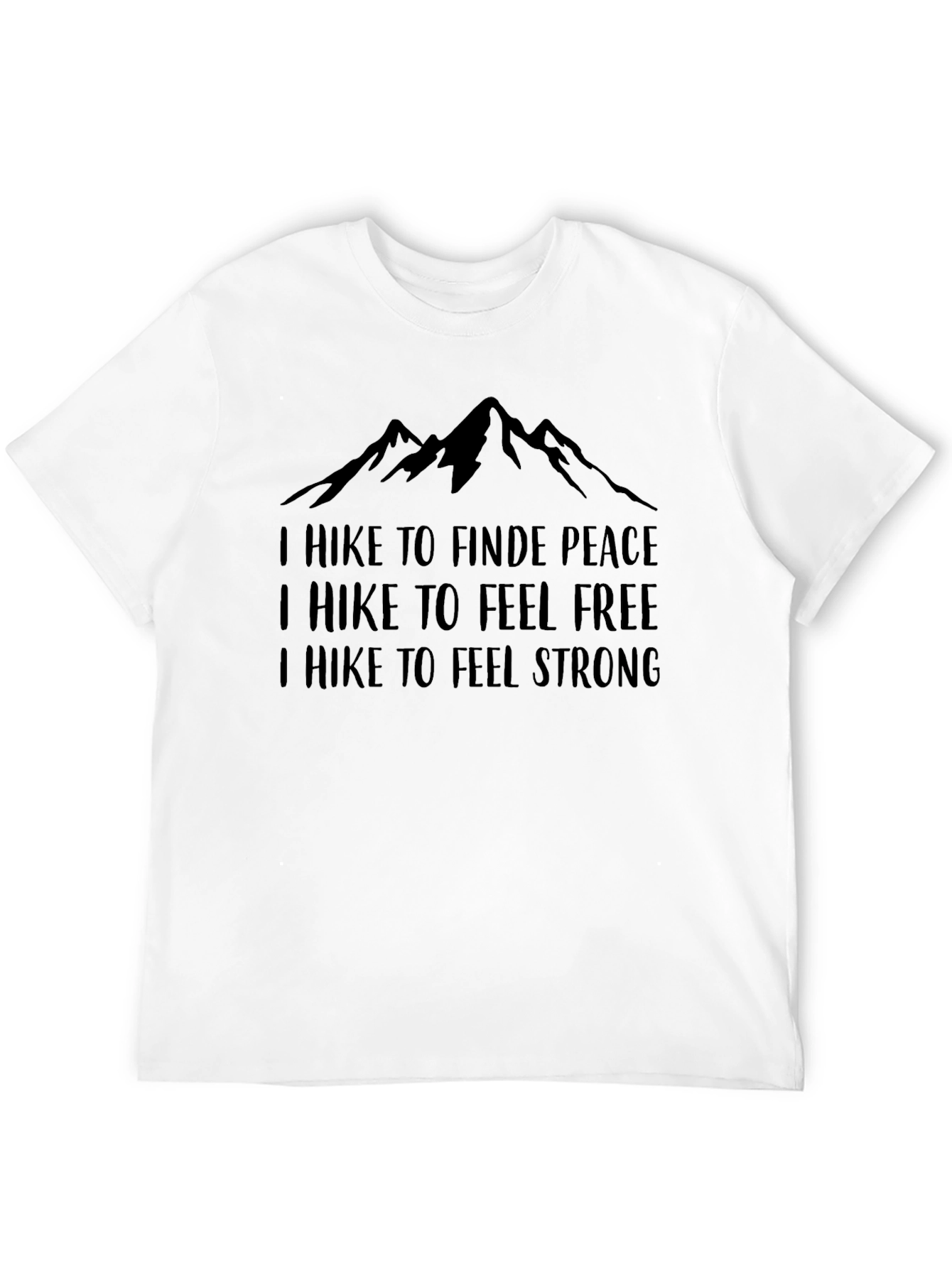 Hikers Motivational Black Graphic Tee