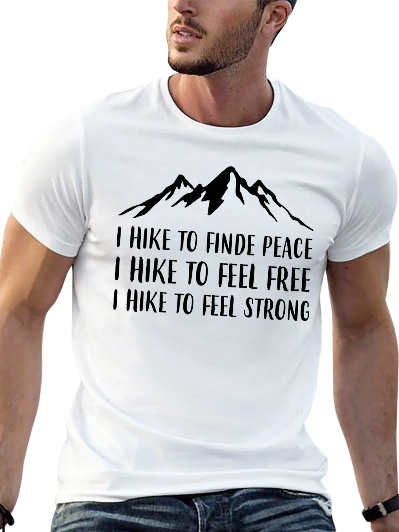 Hikers Motivational Black Graphic Tee