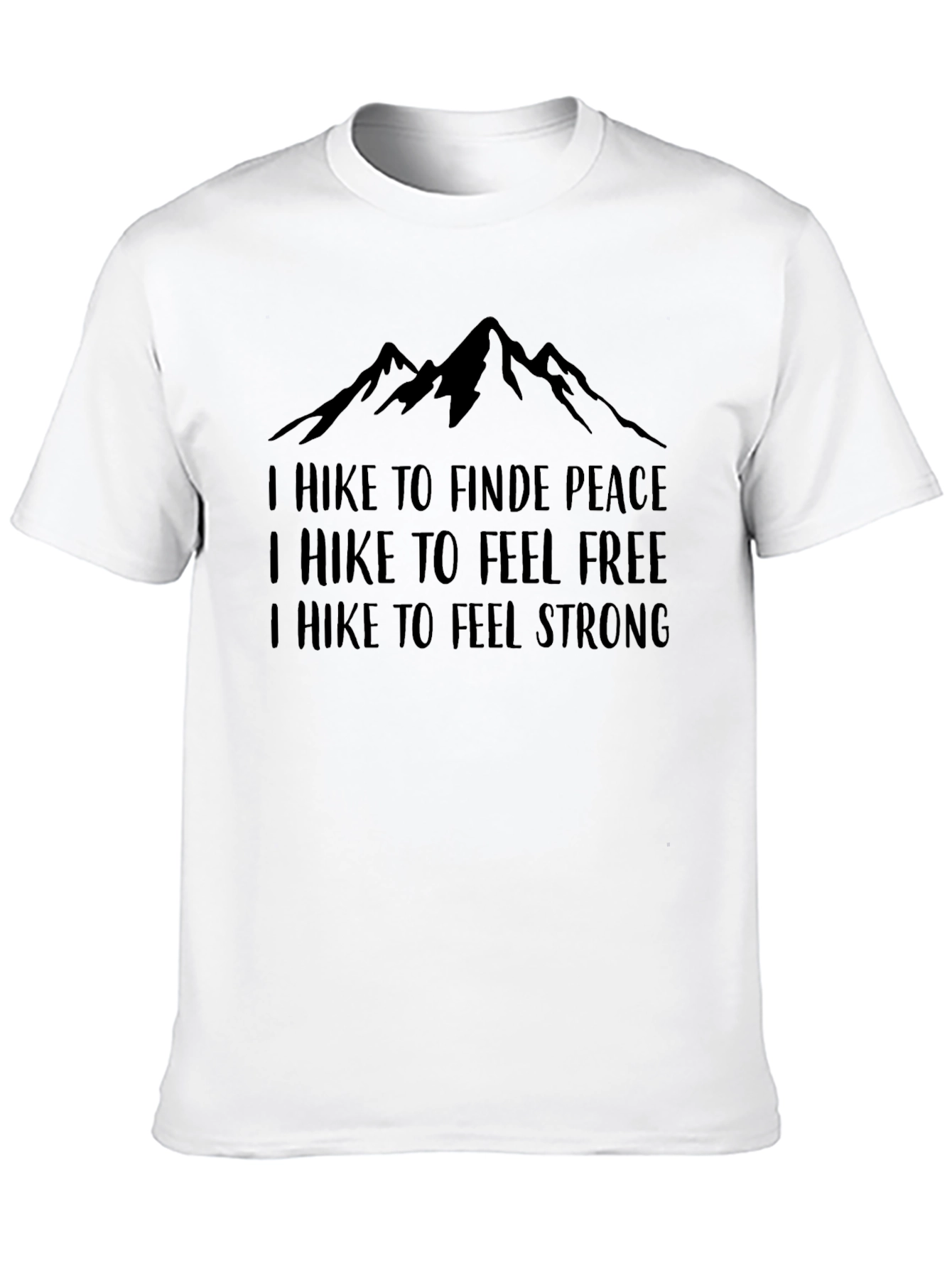 Hikers Motivational Black Graphic Tee