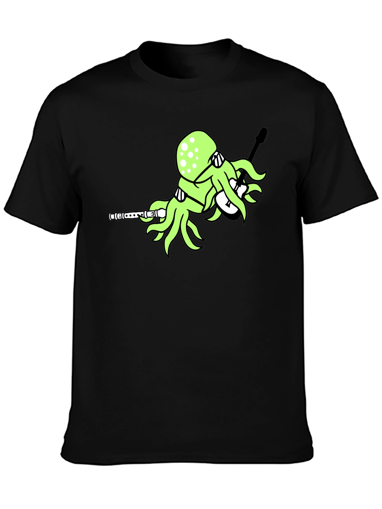 Octopus Guitar Player T-Shirt - Unique Graphic Tee
