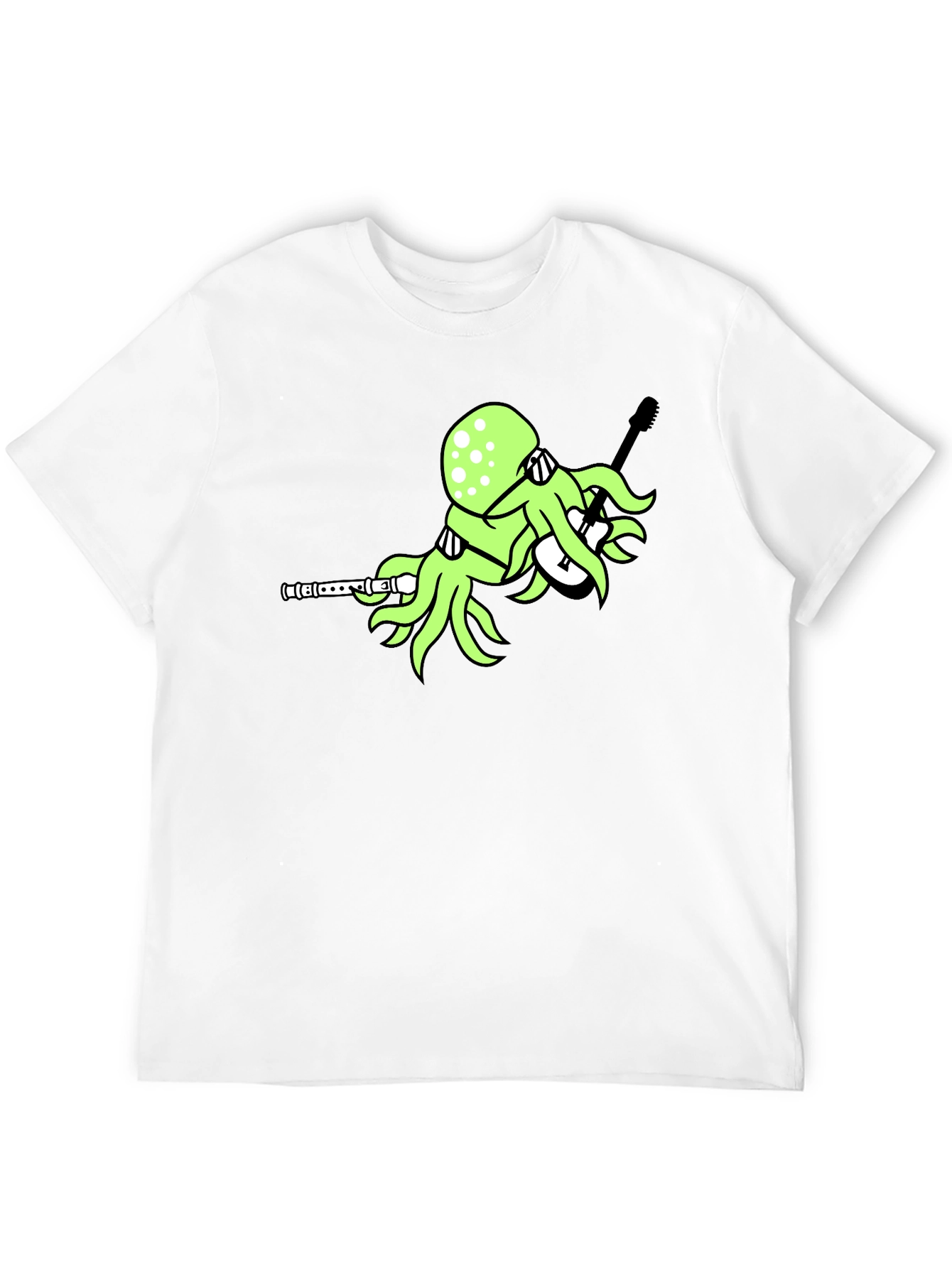 Octopus Guitar Player T-Shirt - Unique Graphic Tee