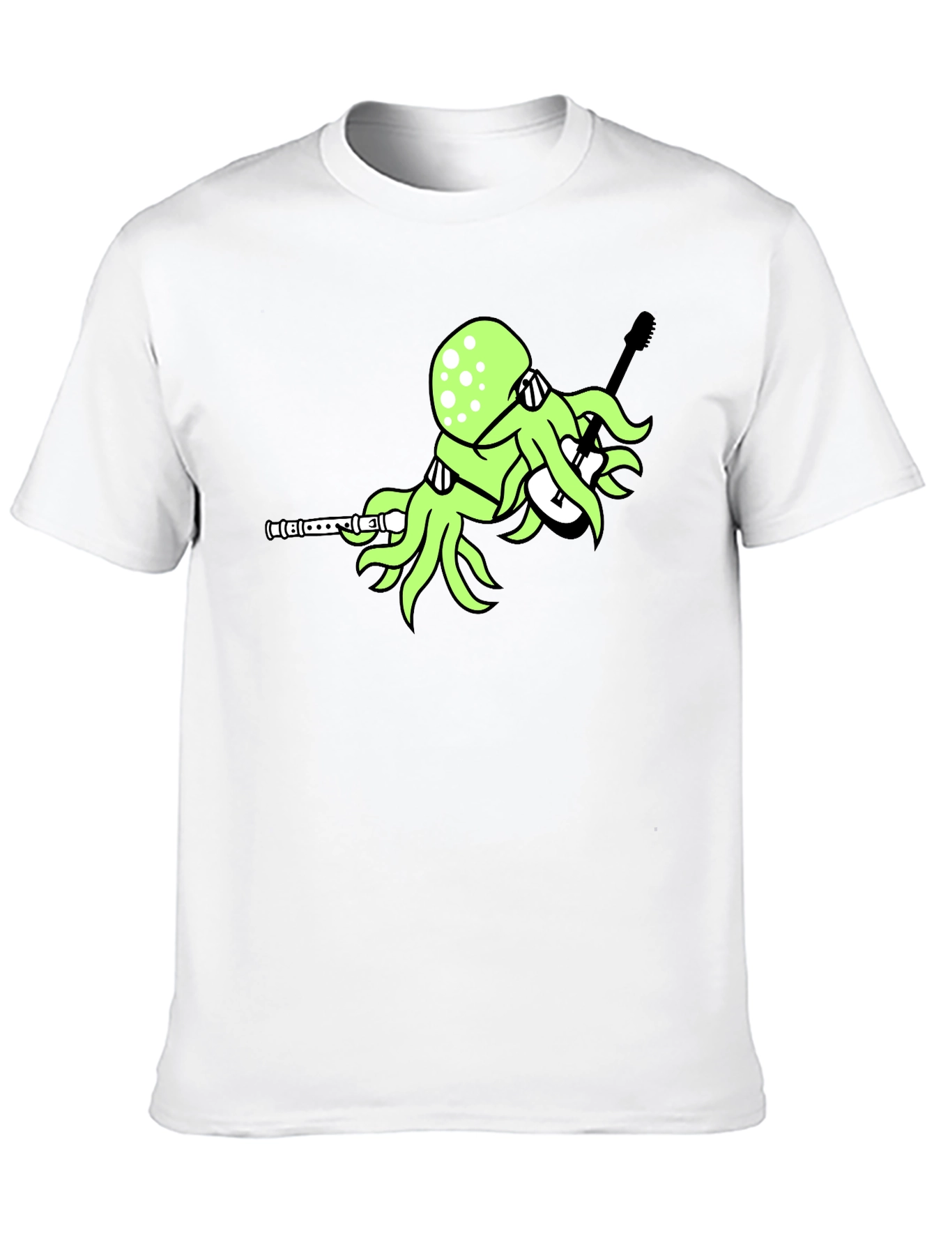 Octopus Guitar Player T-Shirt - Unique Graphic Tee