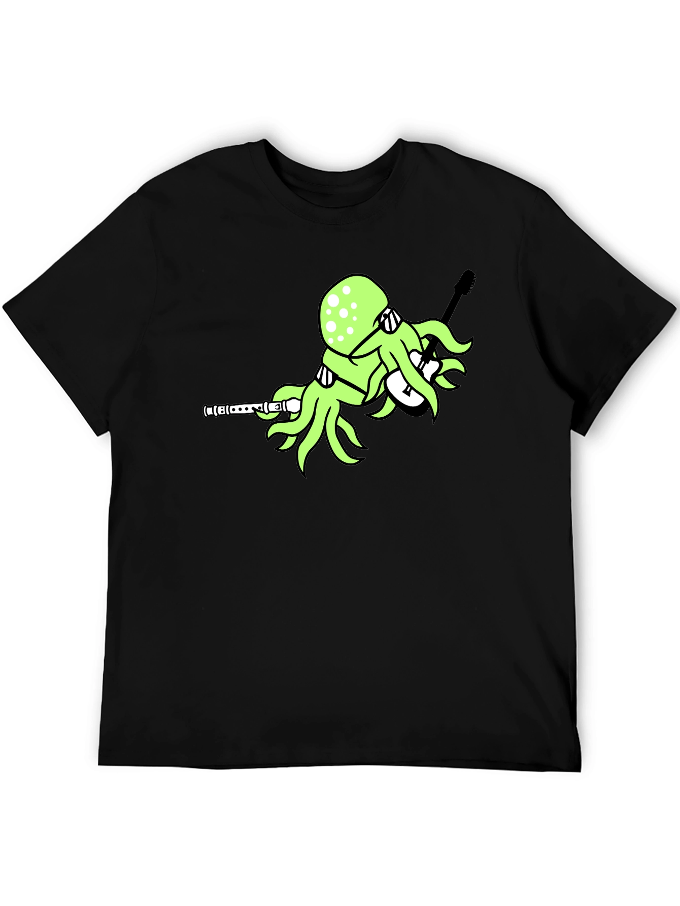 Octopus Guitar Player T-Shirt - Unique Graphic Tee