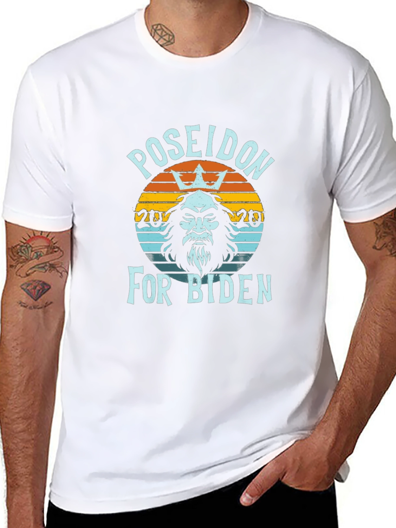 Poseidon For Biden T-Shirt - Political Graphic Tee