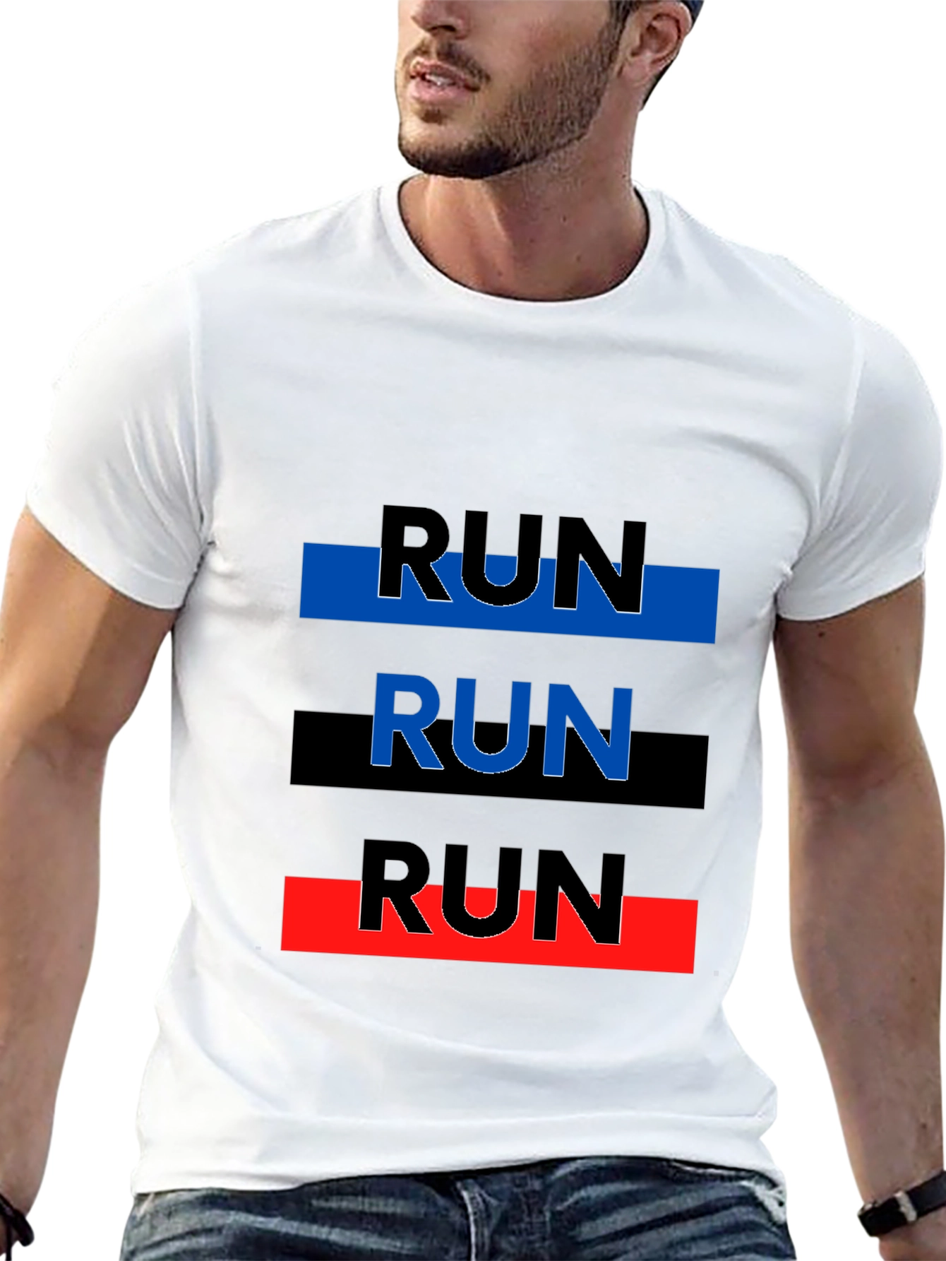 Run Graphic Tee - Modern Athleisure Shirt