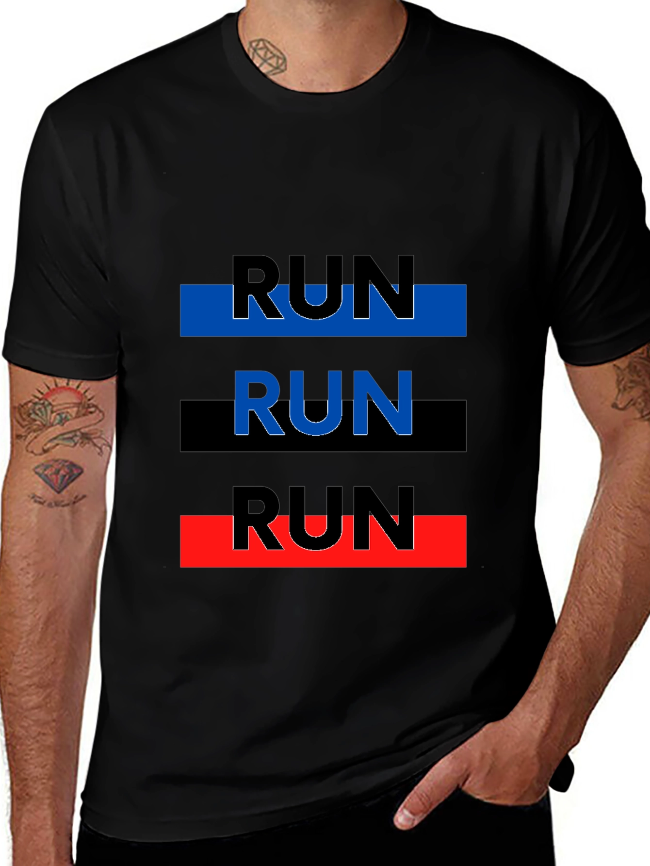 Run Graphic Tee - Modern Athleisure Shirt