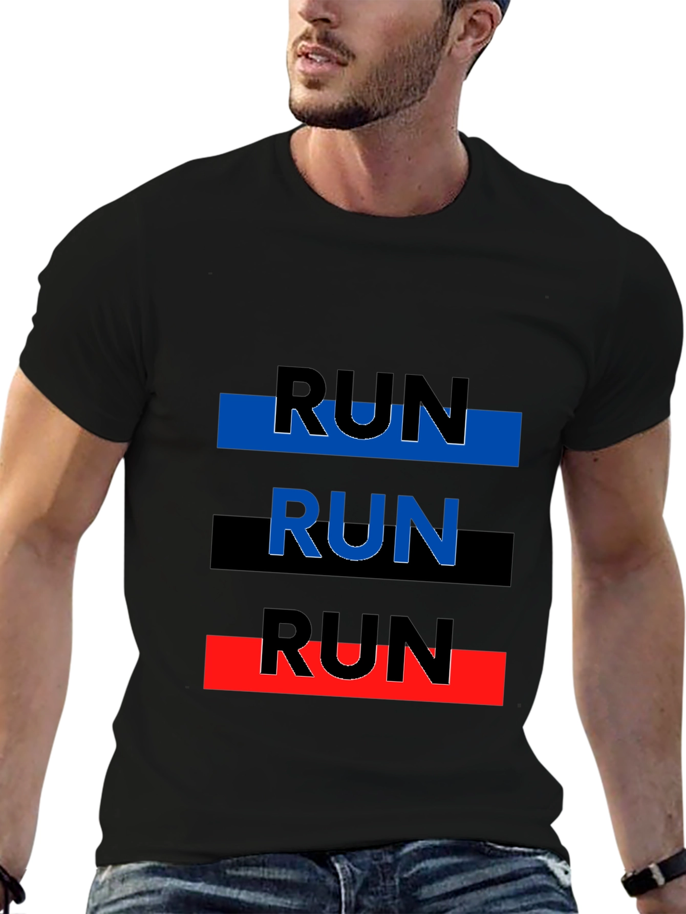 Run Graphic Tee - Modern Athleisure Shirt