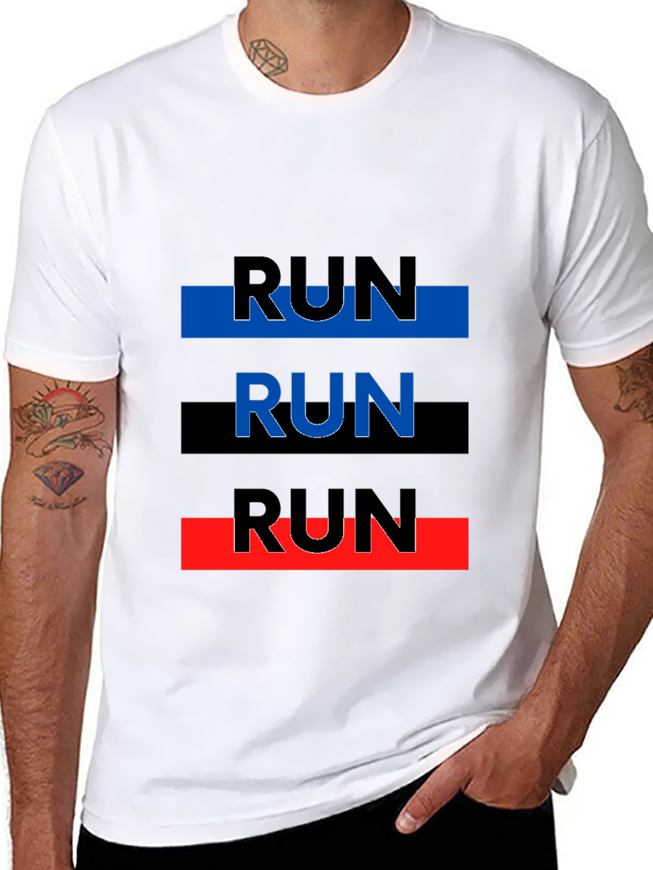 Run Graphic Tee - Modern Athleisure Shirt
