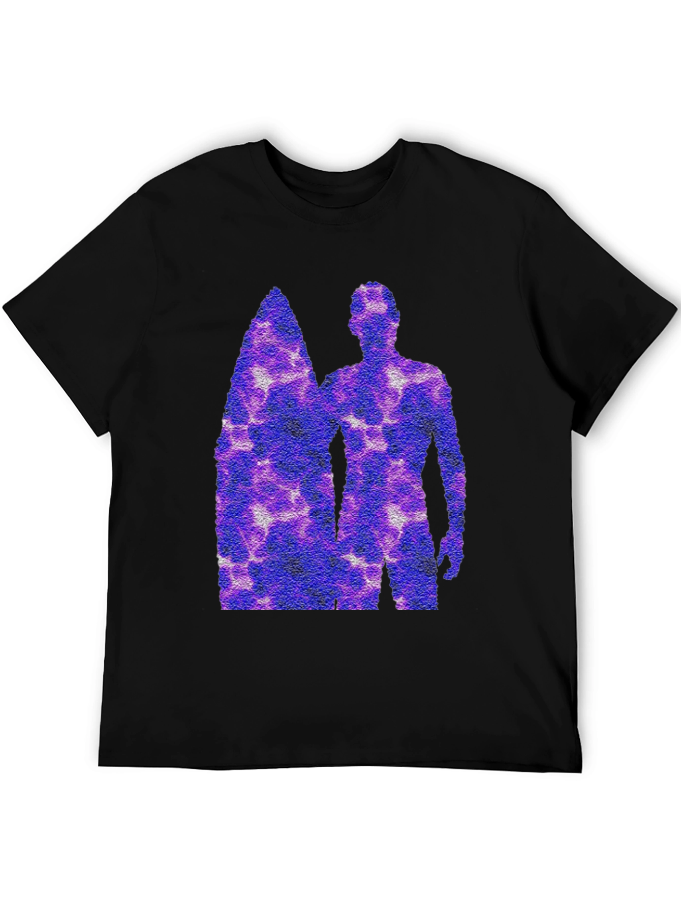 Surfer Graphic Tee - Black Cotton Shirt