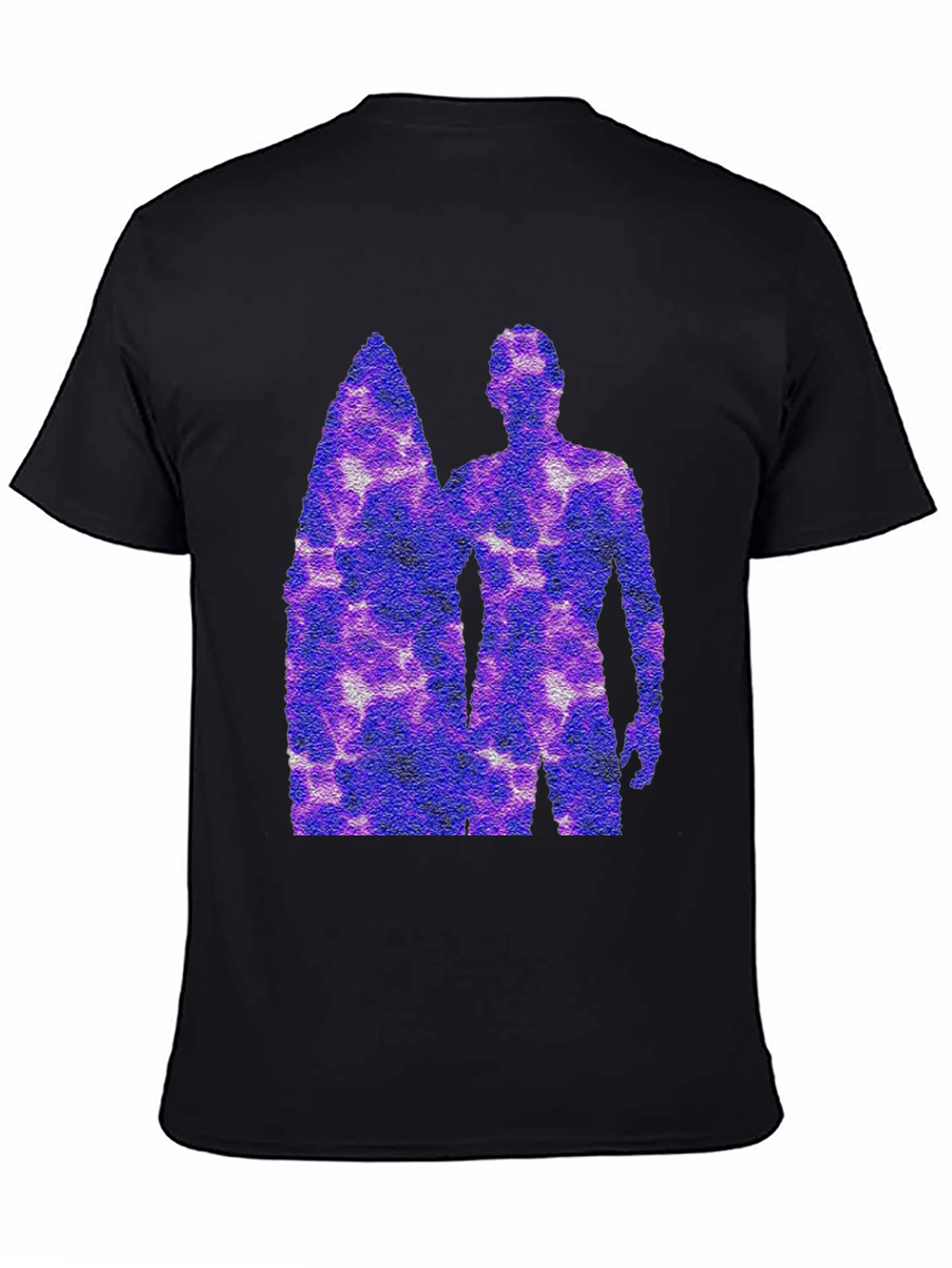 Surfer Graphic Tee - Black Cotton Shirt