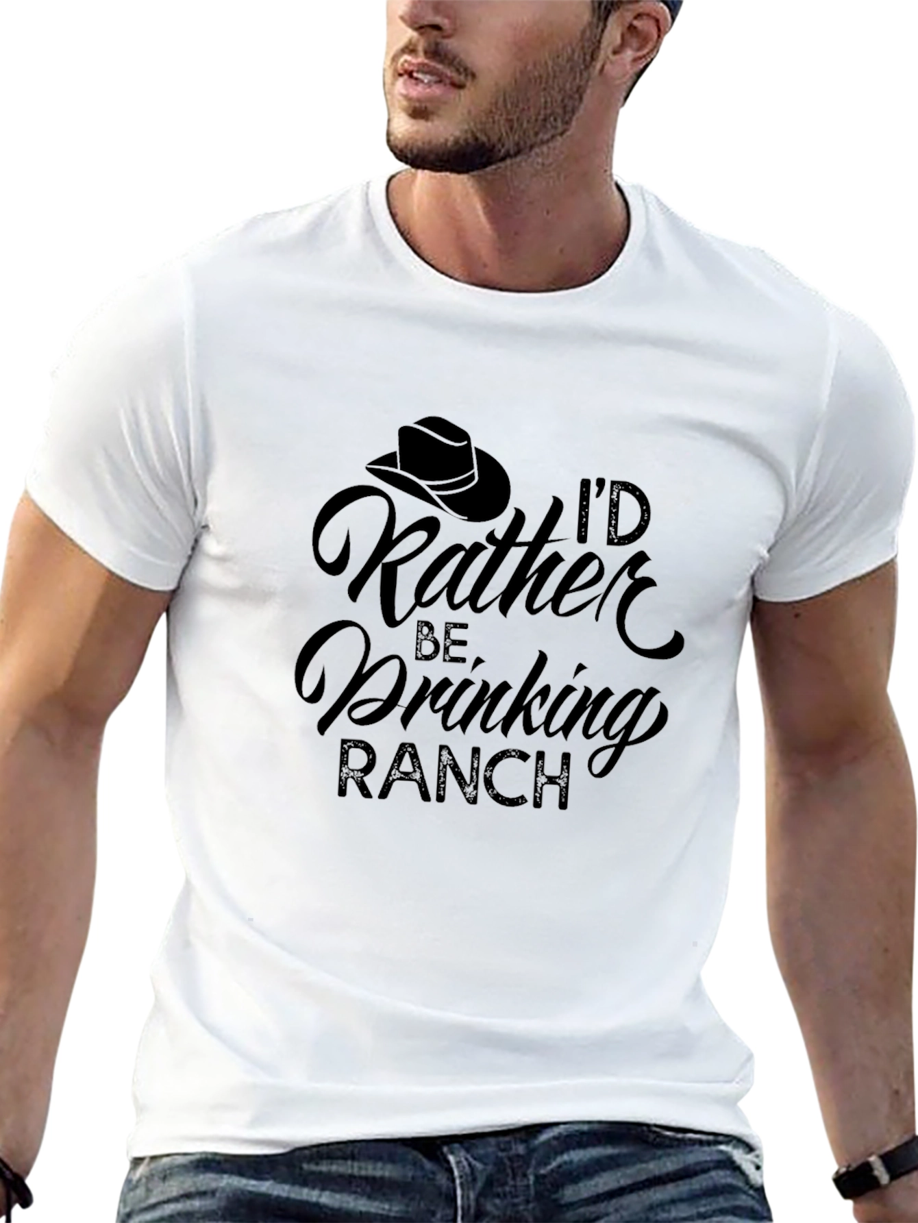 Id Rather Be Drinking Ranch T-Shirt