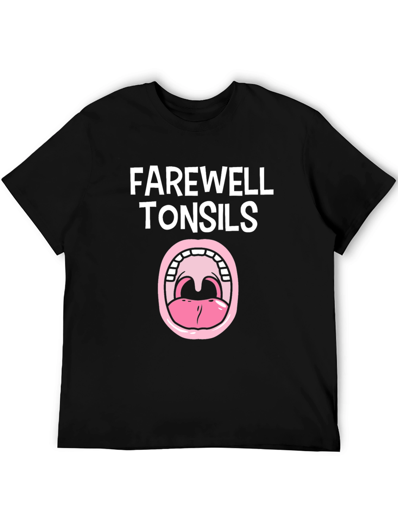 Farewell Tonsils Black Graphic Tee