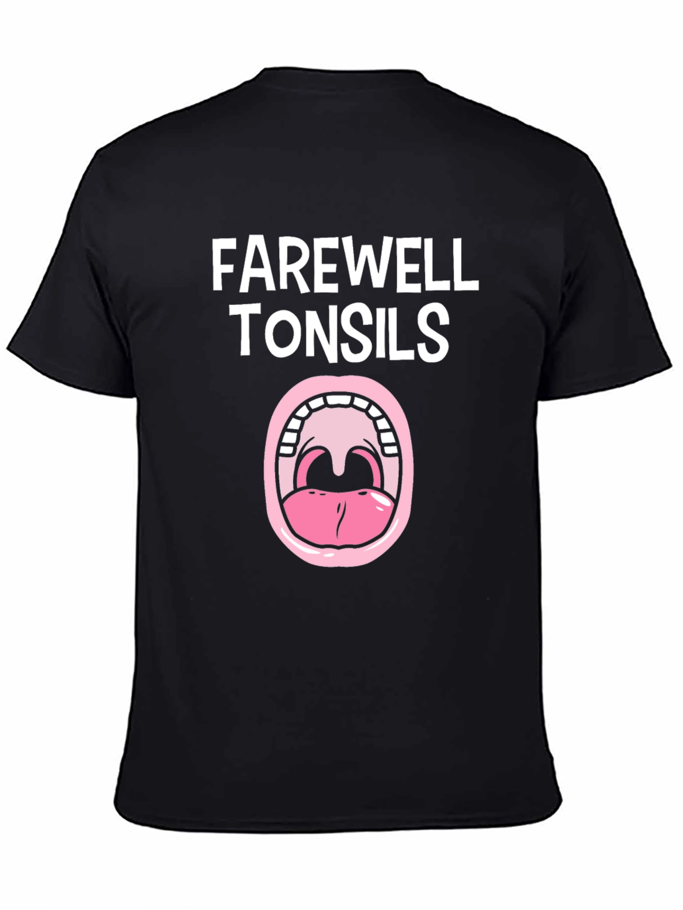 Farewell Tonsils Black Graphic Tee