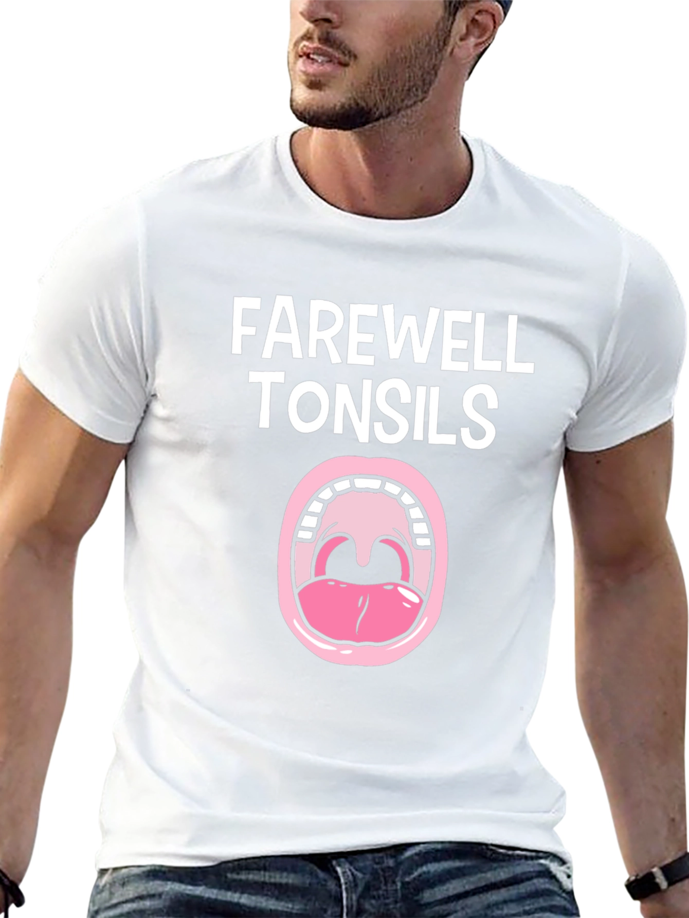 Farewell Tonsils Black Graphic Tee