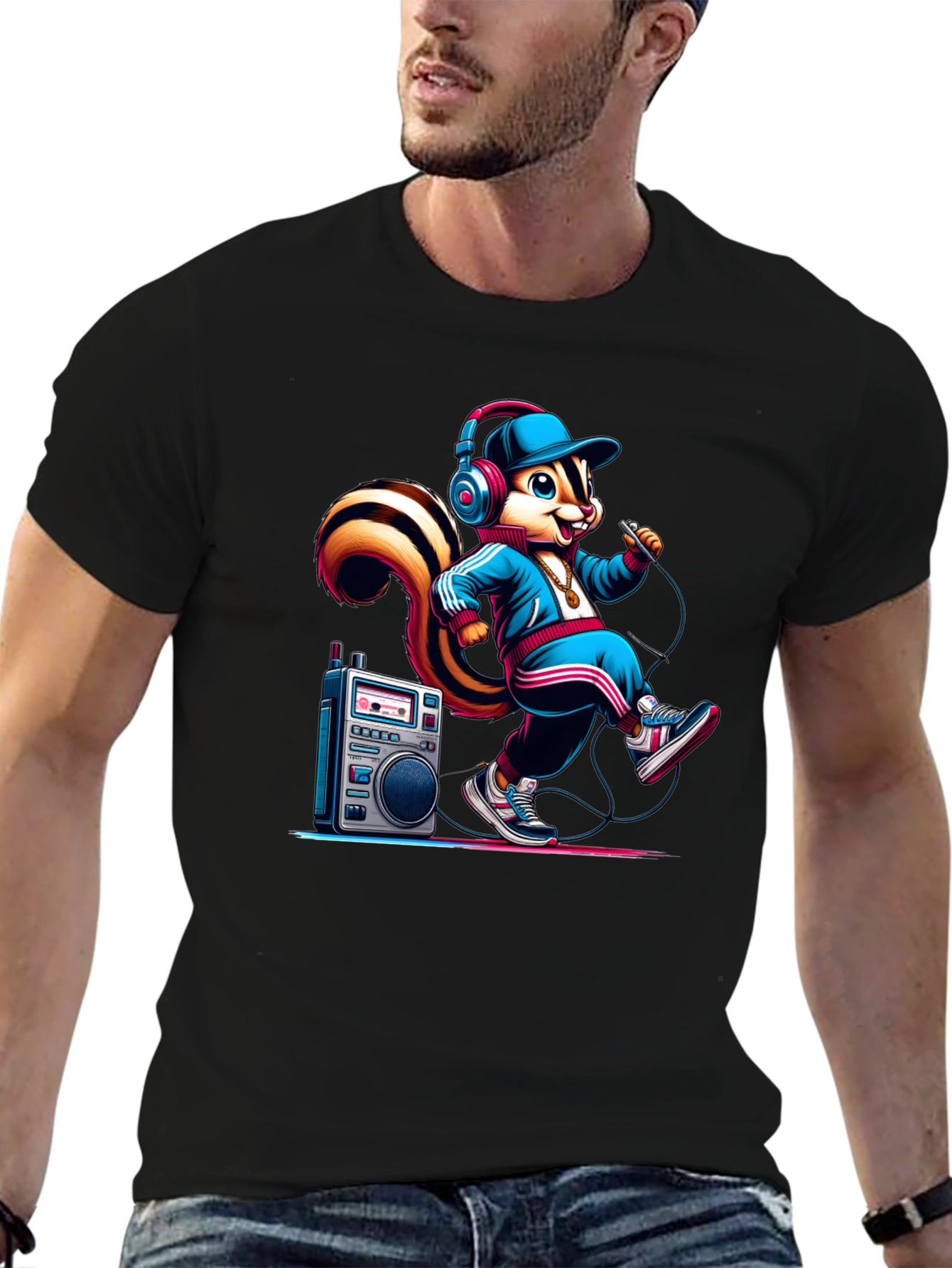 Rapper Squirrel Graphic Tee