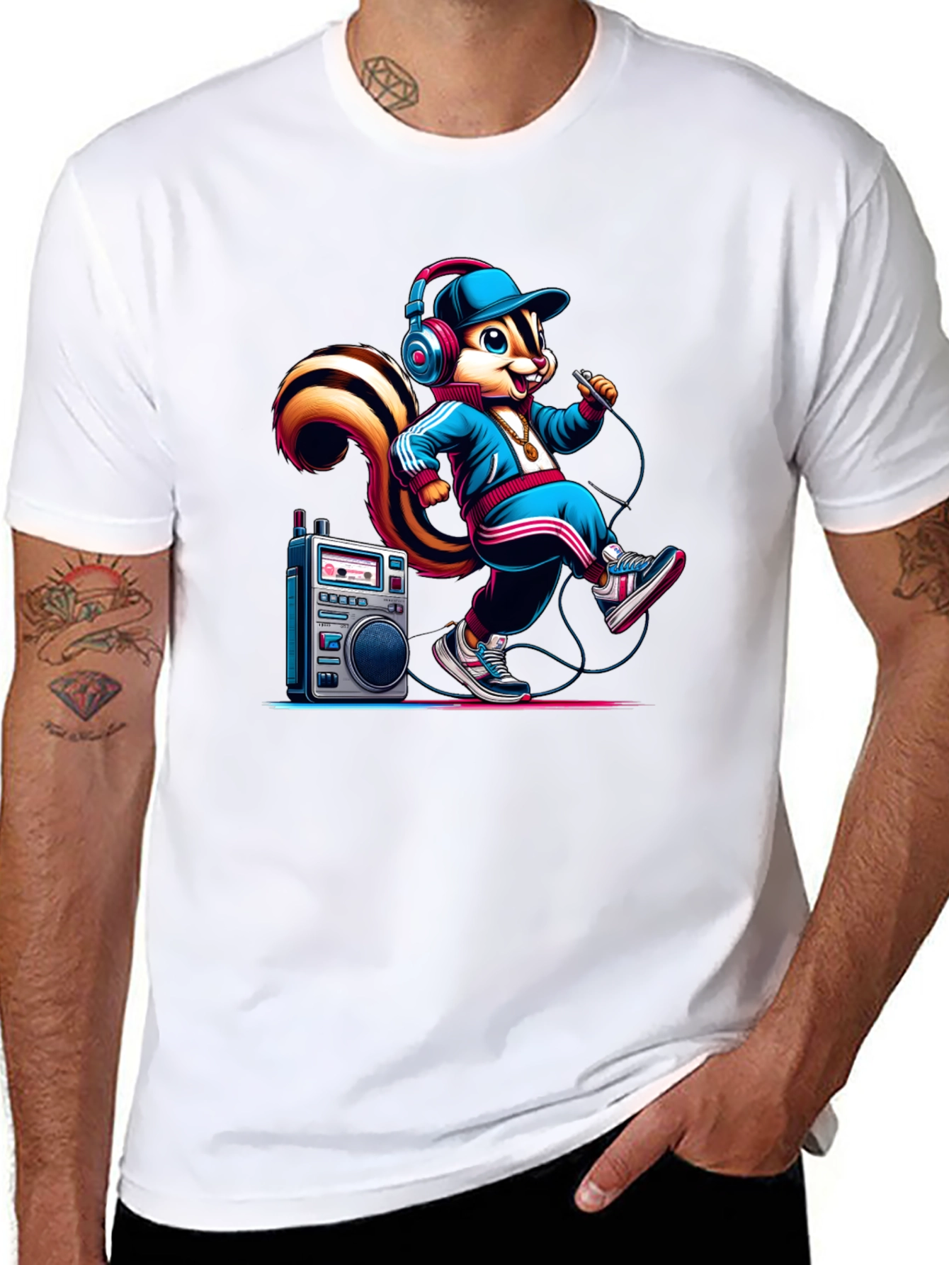 Rapper Squirrel Graphic Tee