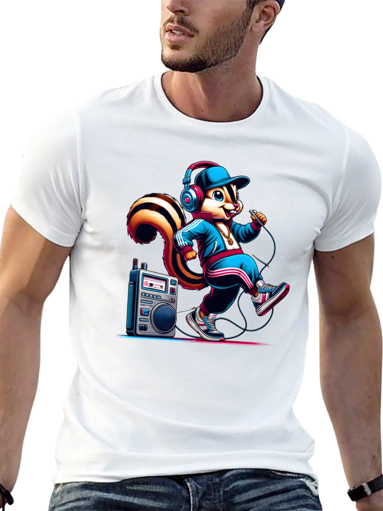 Rapper Squirrel Graphic Tee