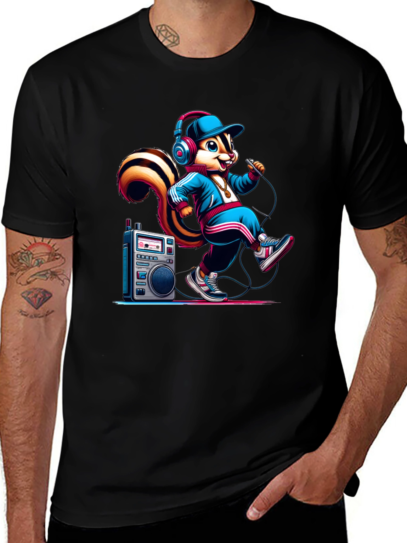 Rapper Squirrel Graphic Tee
