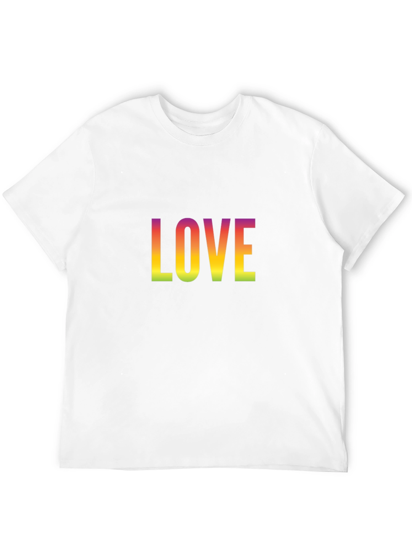 Rainbow Love Graphic Black T-Shirt