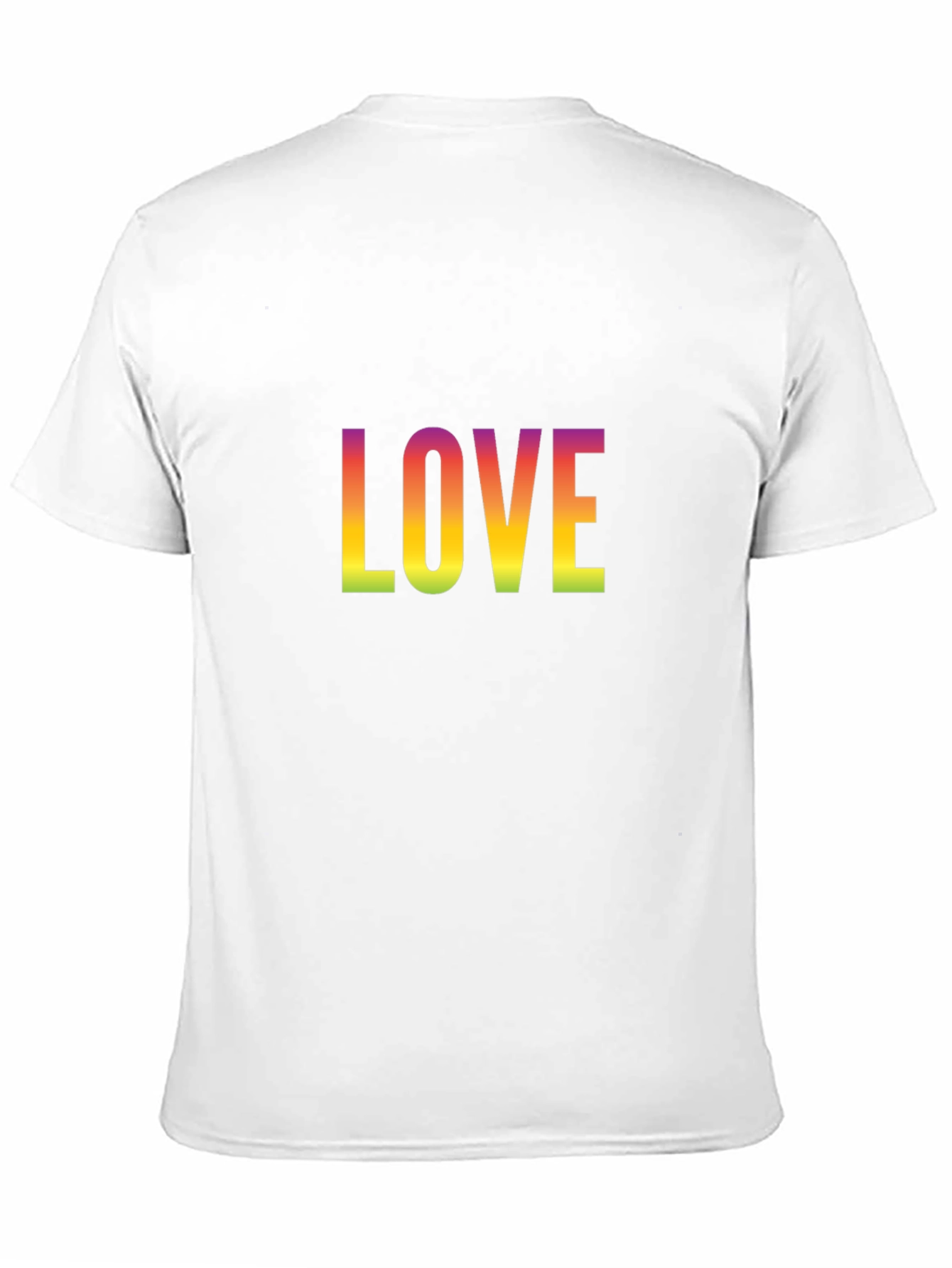 Rainbow Love Graphic Black T-Shirt