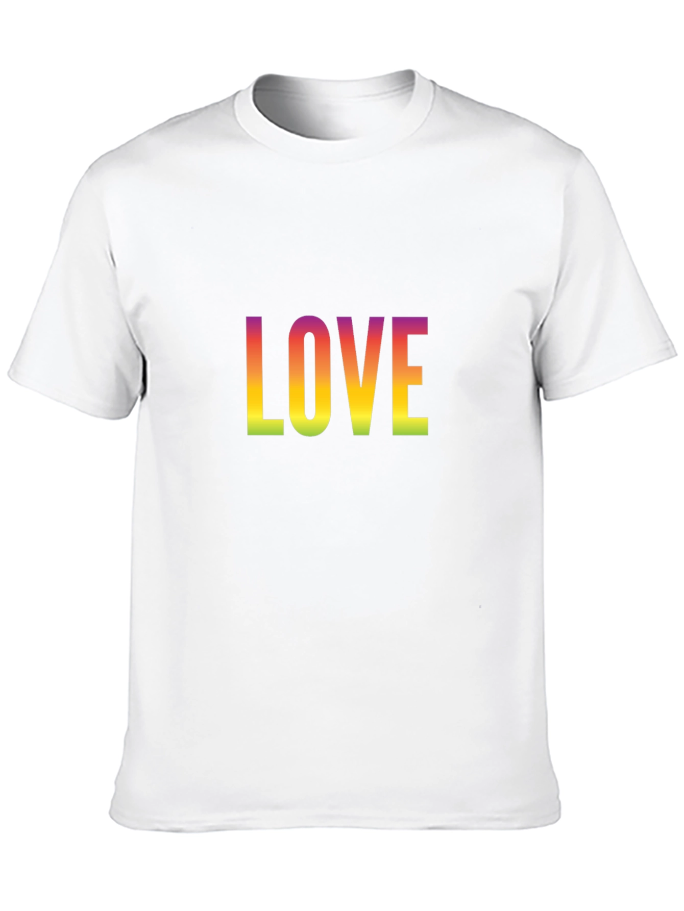 Rainbow Love Graphic Black T-Shirt