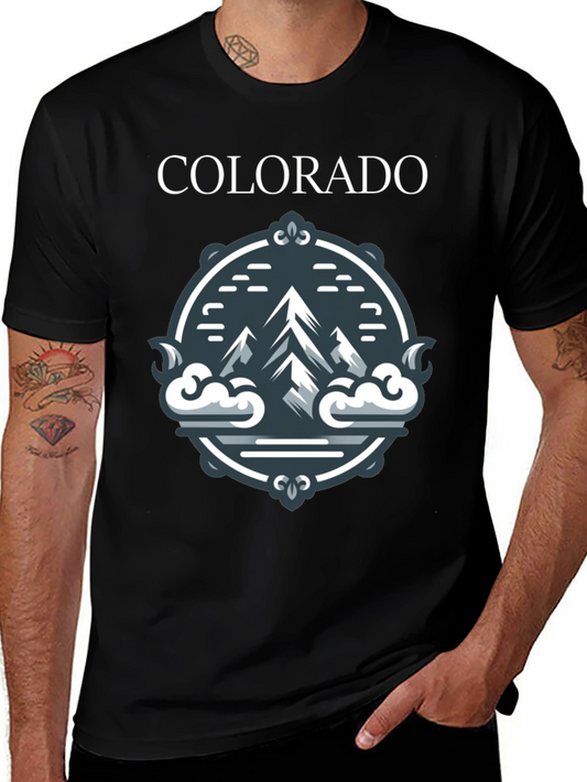 Colorado Mountain Graphic Tee - Stylish Mens T-Shirt